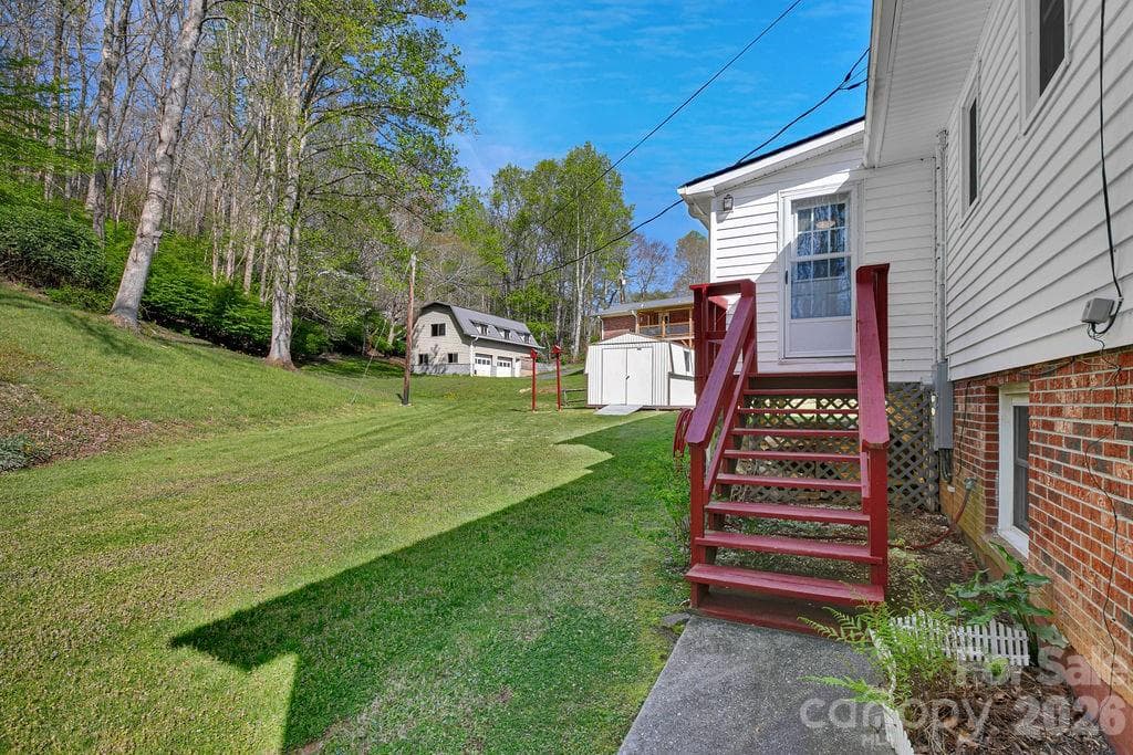 Reat Entrance - 1482 Island Ford Road, Brevard