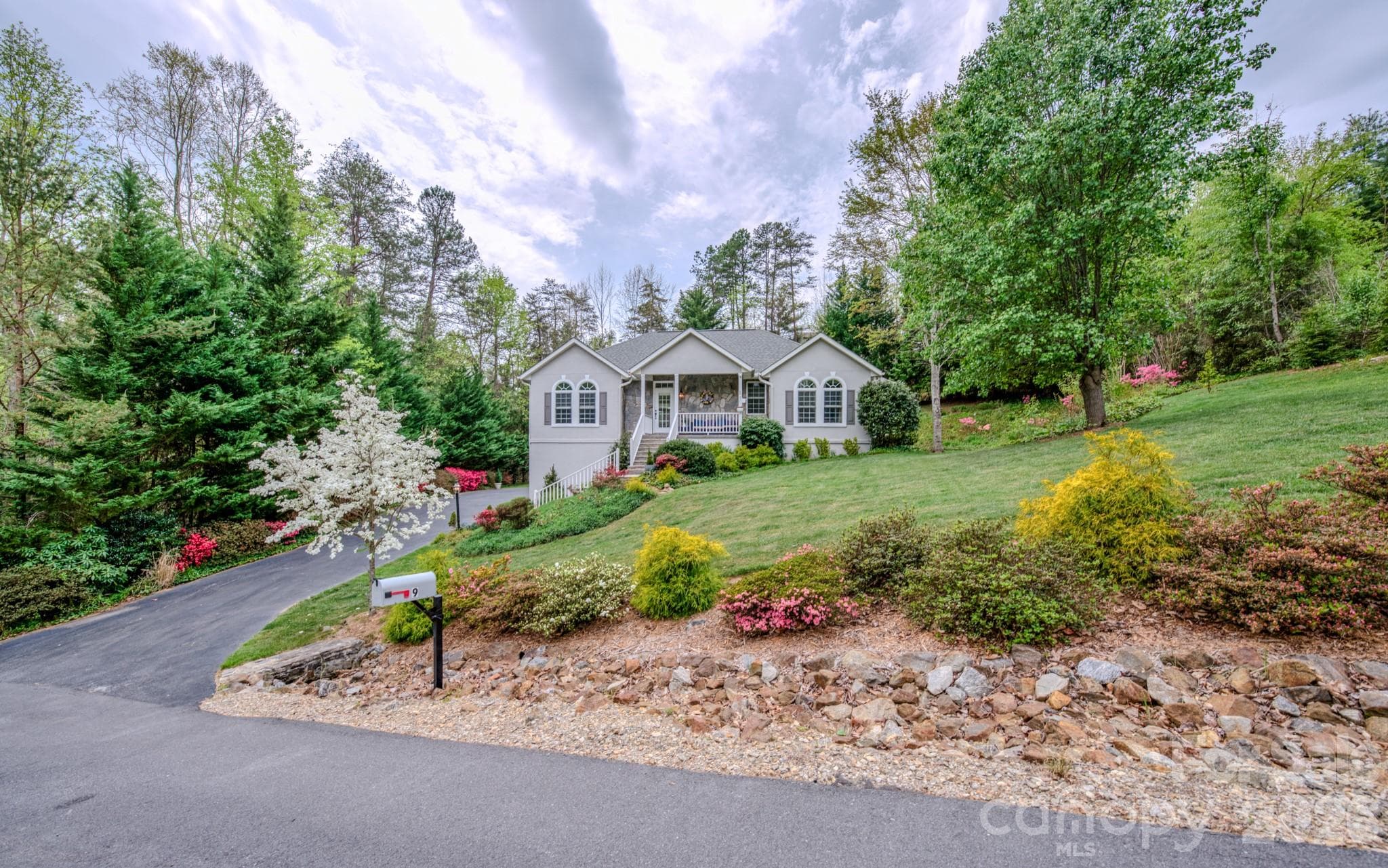 Beautifully landscaped yard - Weaverville