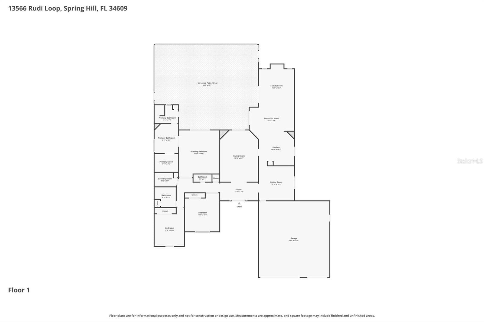 Single Family Residence at 13566 RUDI LOOP, SPRING HILL, photo 60 of 63