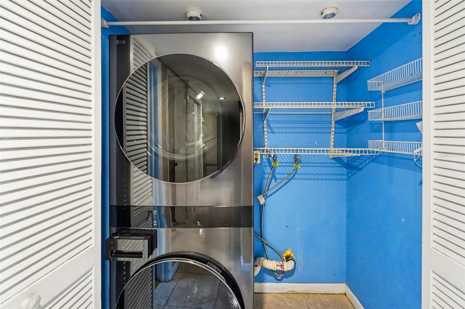 New Washer and Dryer in hallway closet - 10755 VILLAGE CLUB CIR N #101, ST PETERSBURG
