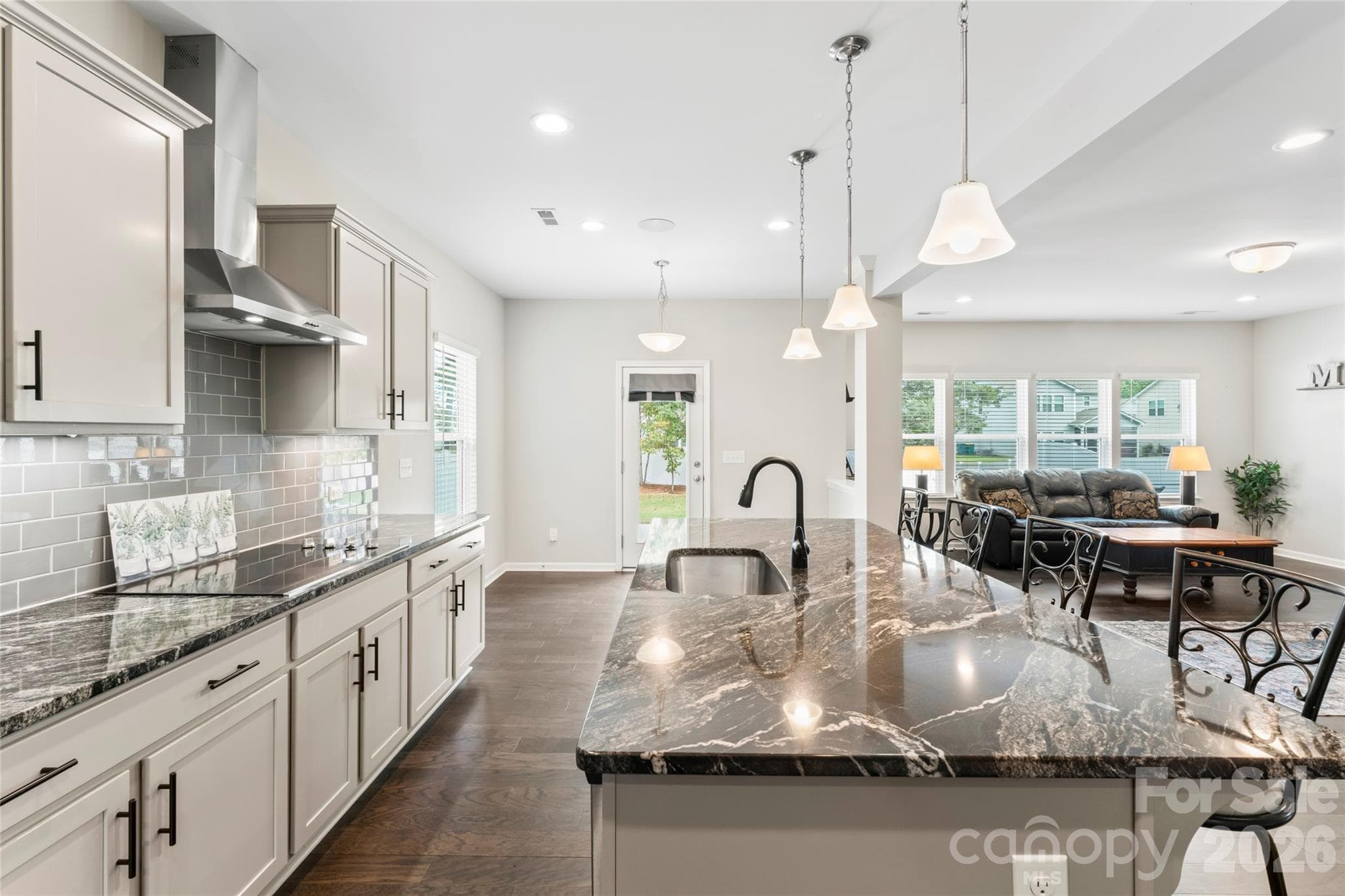 Kitchen view to Great room - 2014 Mcdonald Drive, Stanfield