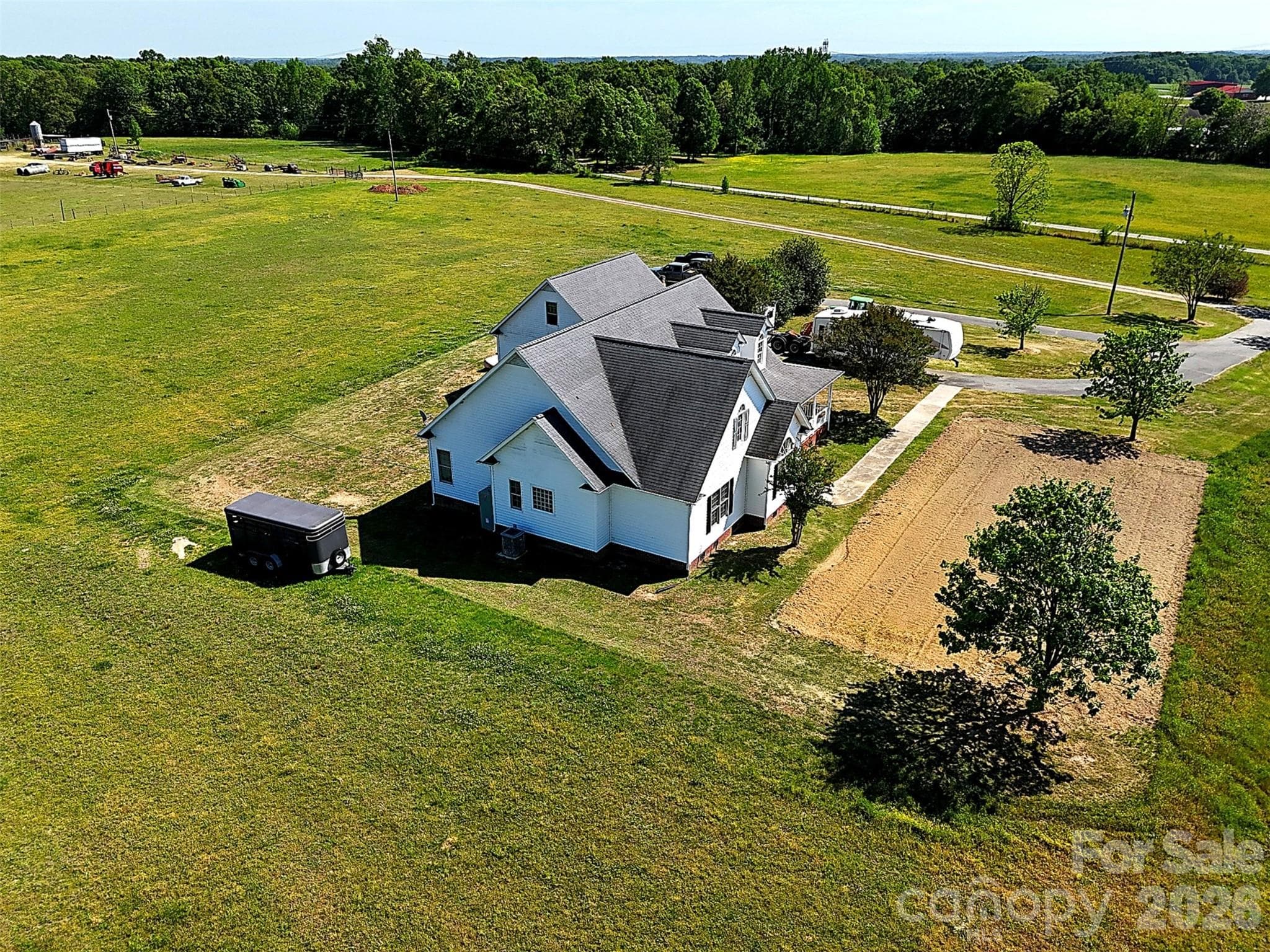 Aerial Side View - 2921 Old Pageland Marshville Road, Wingate