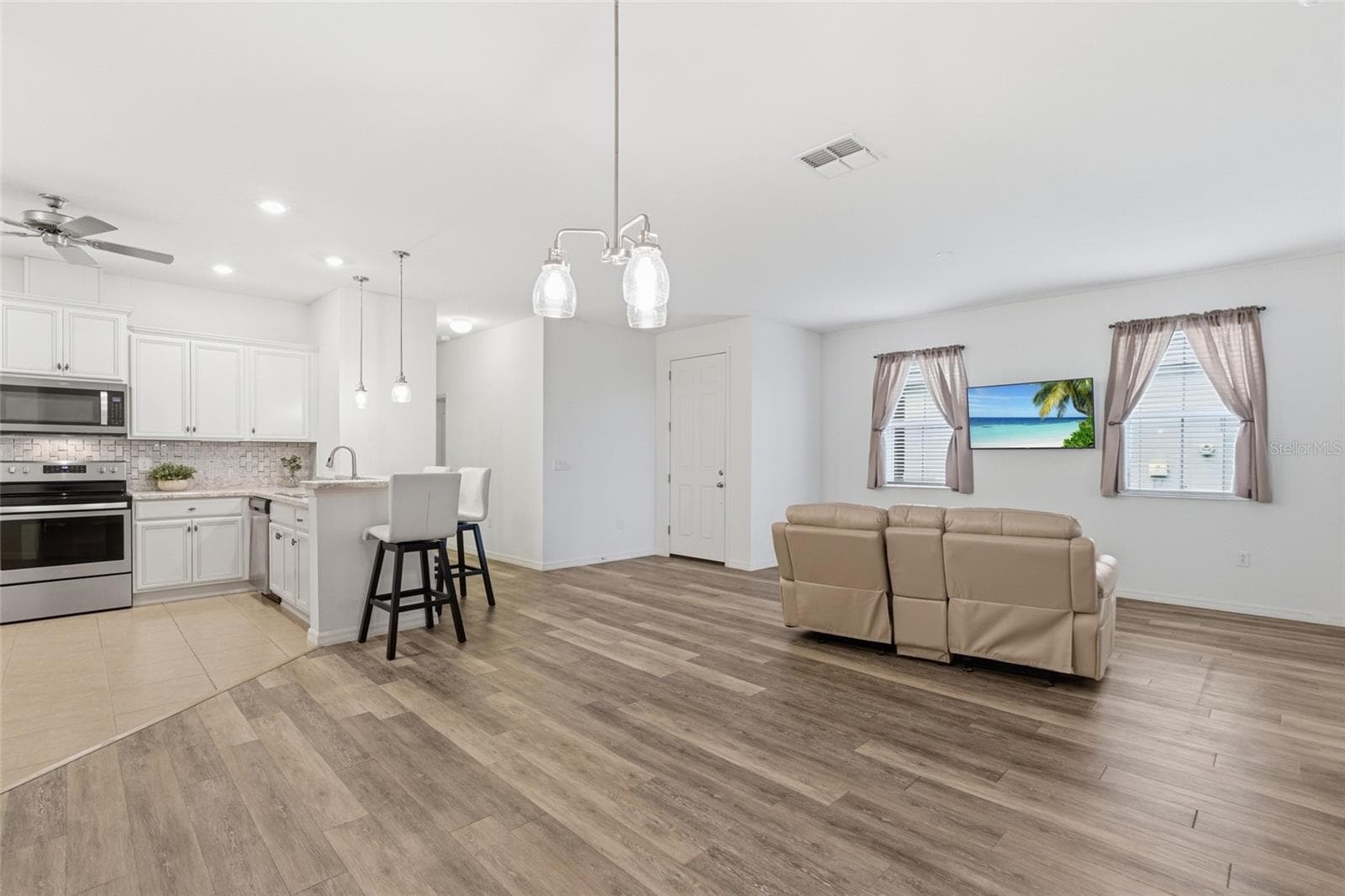 Dining Room- Living Room - 8834 TUSCANY ISLES DR, PUNTA GORDA