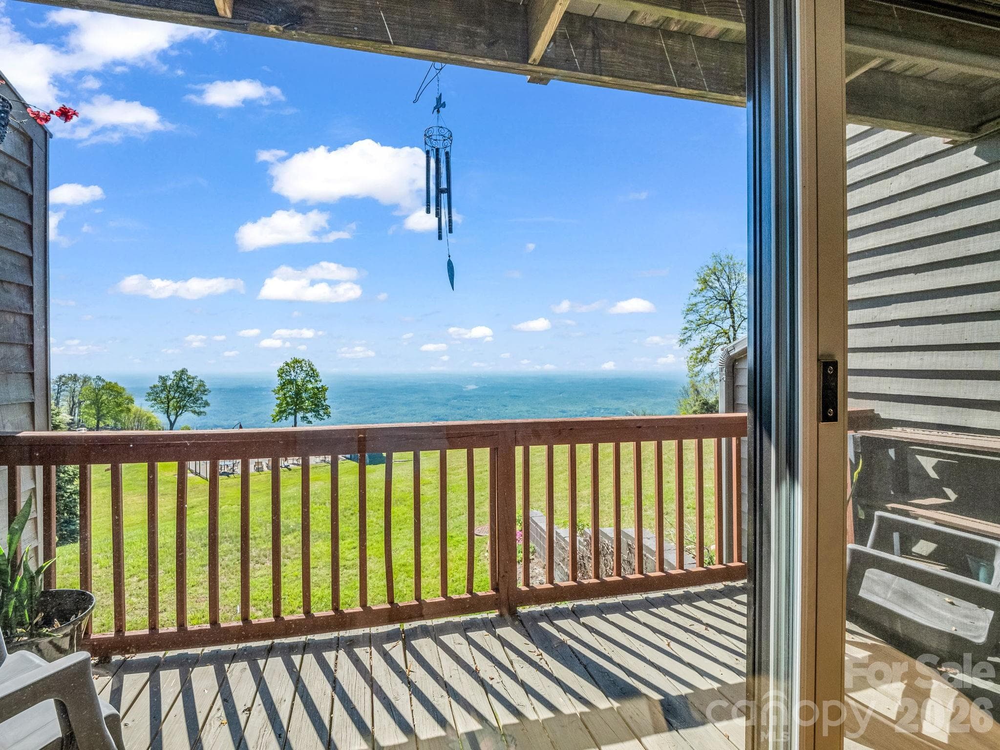 Spectacular views from the main level deck - 2881 White Oak Mountain Road, Columbus