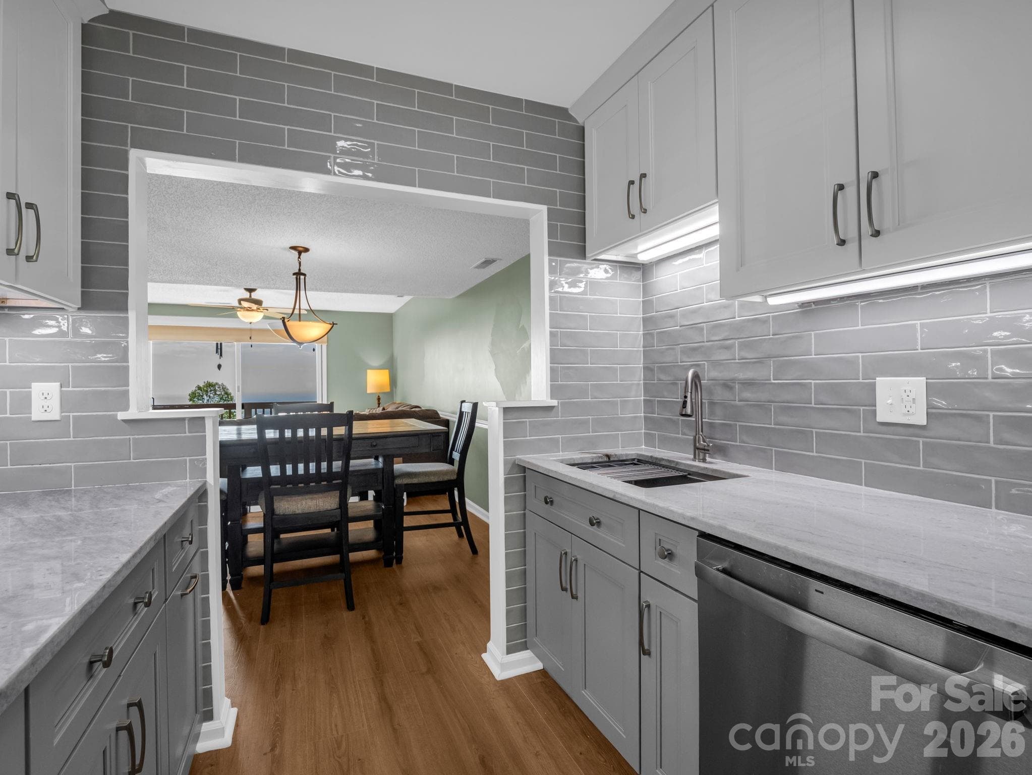 Kitchen opens to the Dining Area and Living Room - 2881 White Oak Mountain Road, Columbus