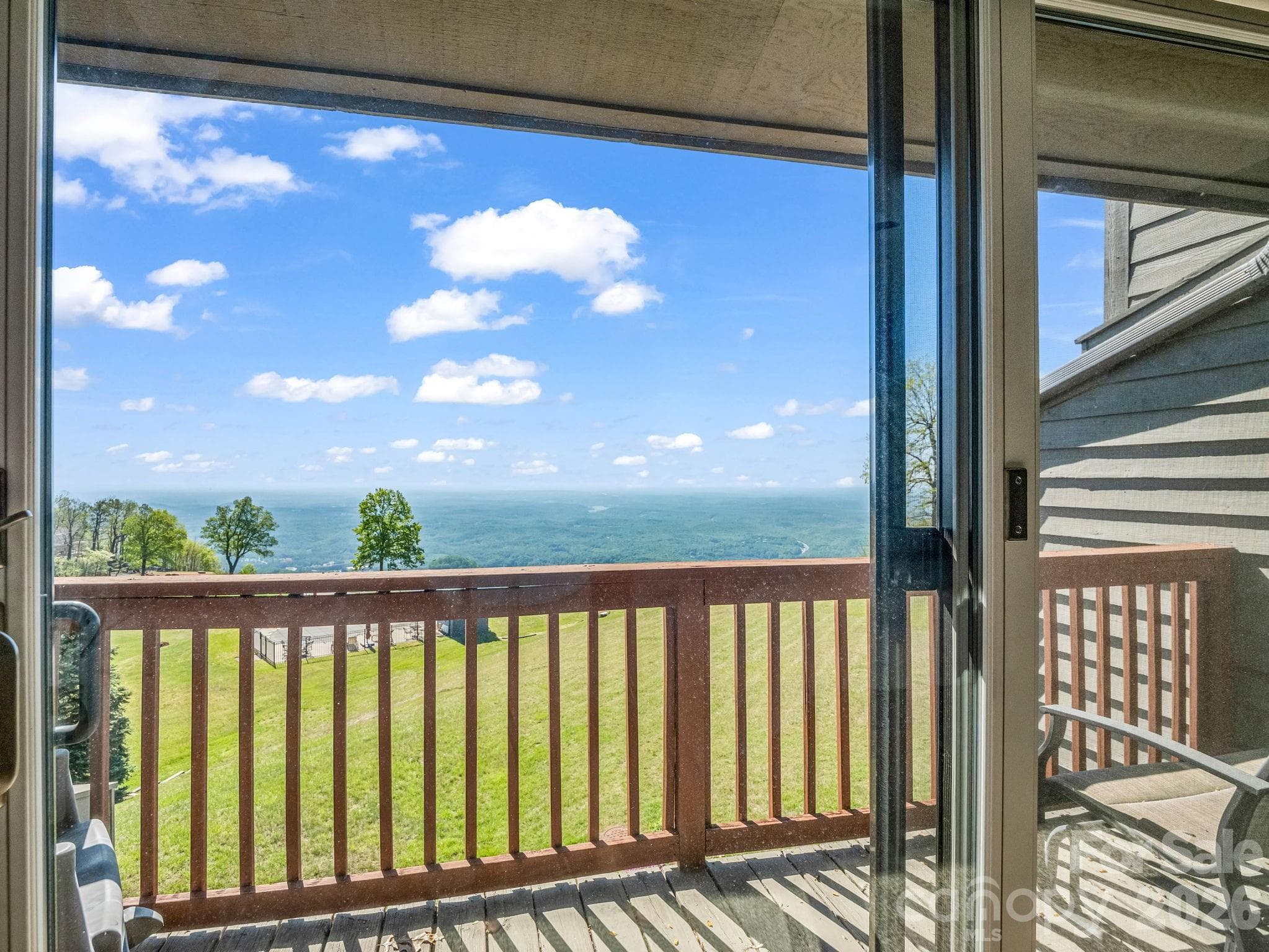 View from the deck of the primary bedroom - 2881 White Oak Mountain Road, Columbus