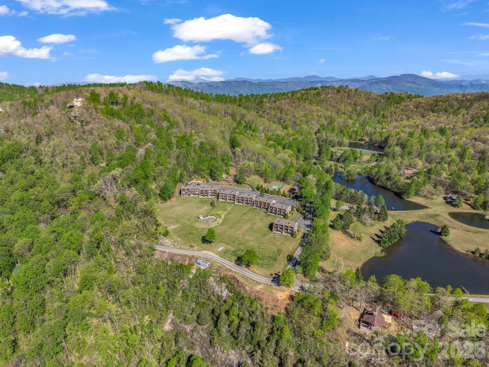Bird's eye view of the peaceful setting - 2881 White Oak Mountain Road, Columbus