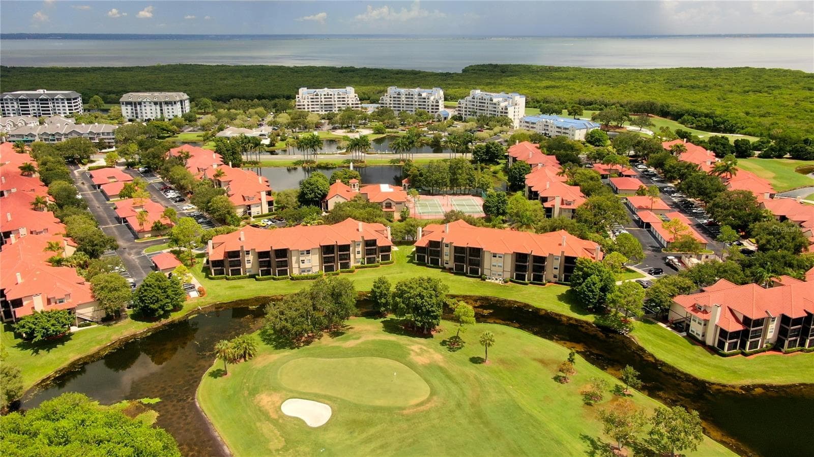Aerial Views of Audubon Condominiums - 2400 FEATHER SOUND DR #1228, CLEARWATER