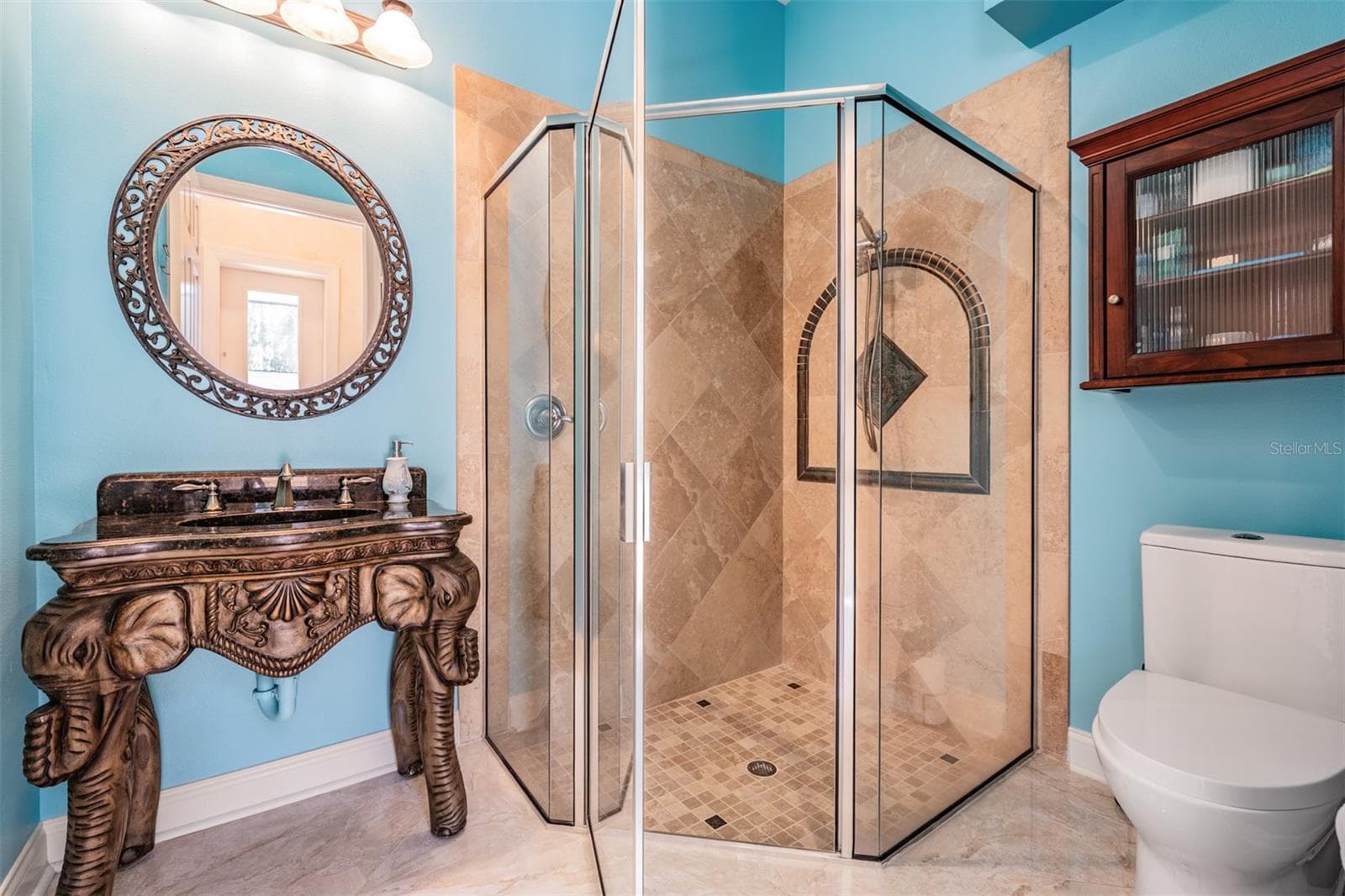 Downstairs Full Pool Bath - 21246 QUIET HAVEN CT, LAND O LAKES