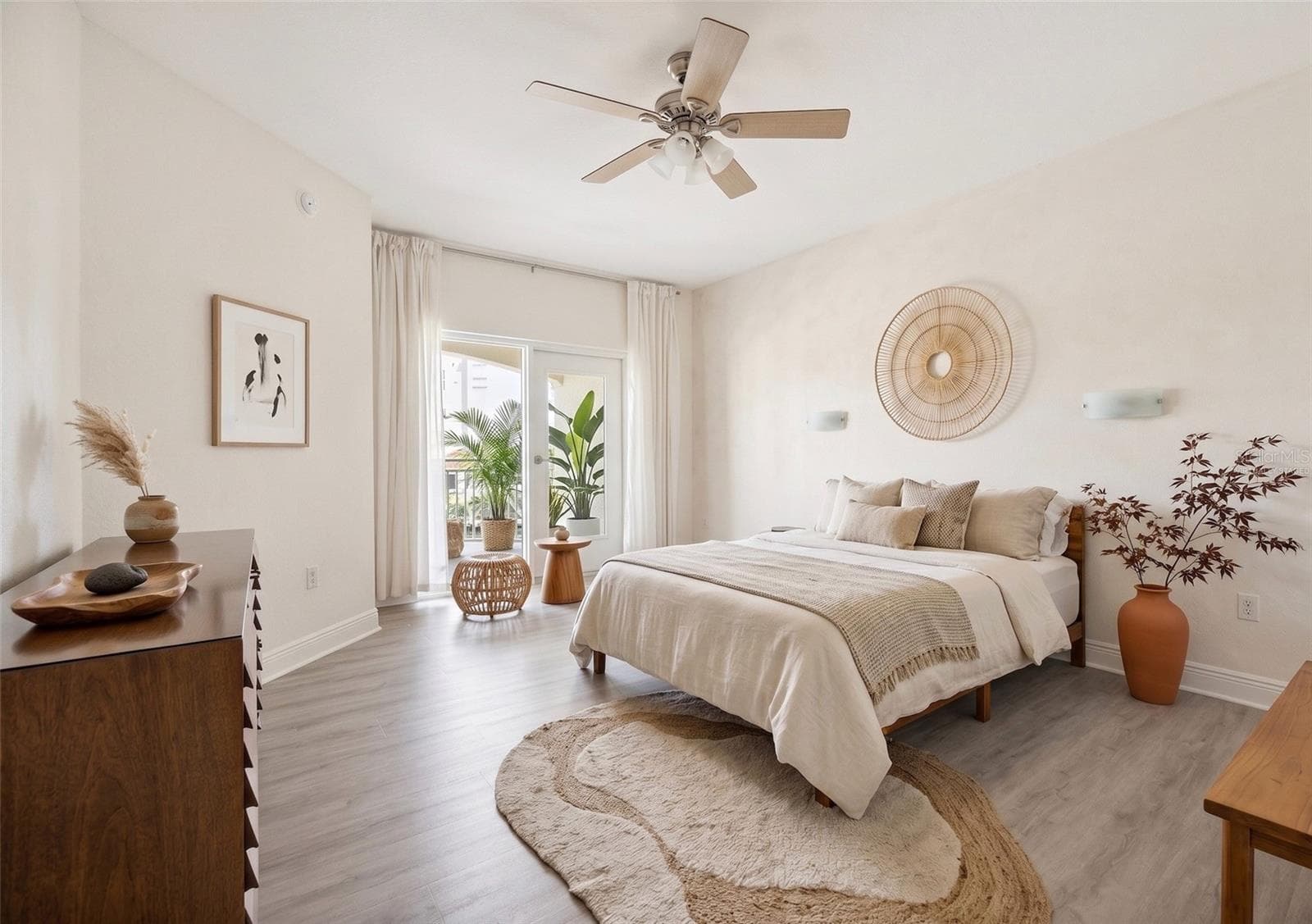 Master Bedroom Virtually Staged - 14041 BELLAGIO WAY #214, OSPREY
