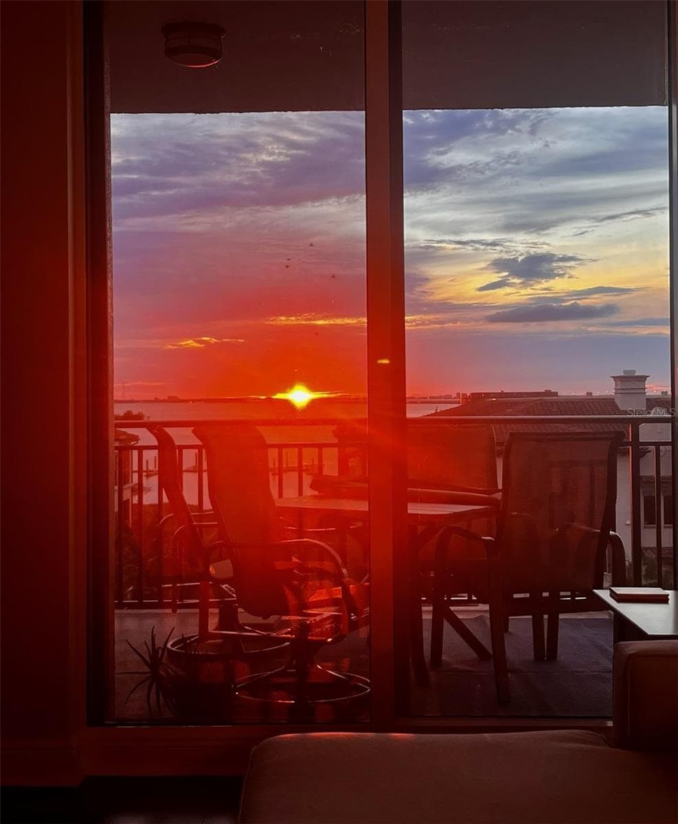 Sunset view from Balcony - 5823 BOWEN DANIEL DR #604, TAMPA