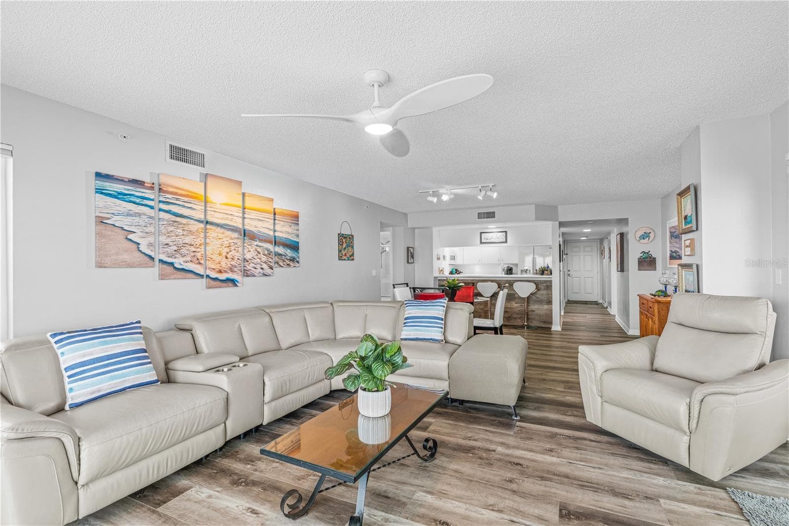 Living to Kitchen - 2967 S ATLANTIC AVE #903, DAYTONA BEACH SHORES