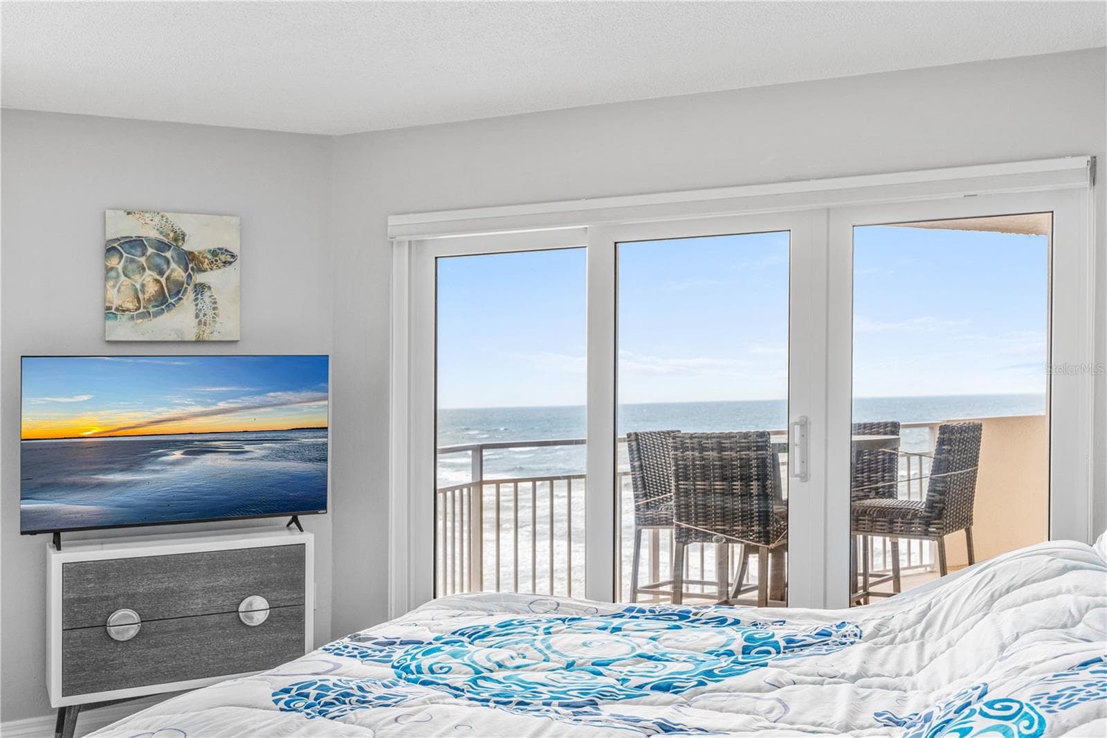 Primary Bedroom with Oceanfront Views - 2967 S ATLANTIC AVE #903, DAYTONA BEACH SHORES