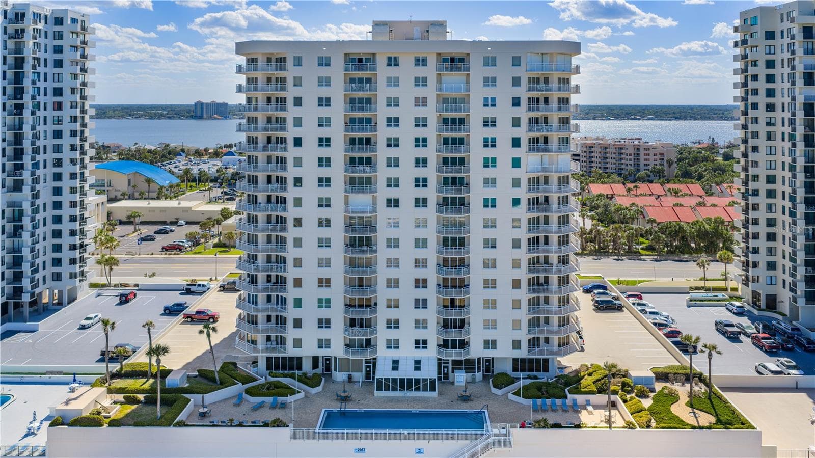View of OCEANS 6 from Atlantic! - 2967 S ATLANTIC AVE #903, DAYTONA BEACH SHORES