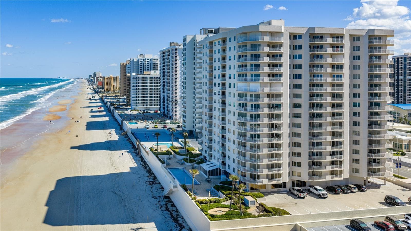 North End view of OCEANS 6 Building - 2967 S ATLANTIC AVE #903, DAYTONA BEACH SHORES