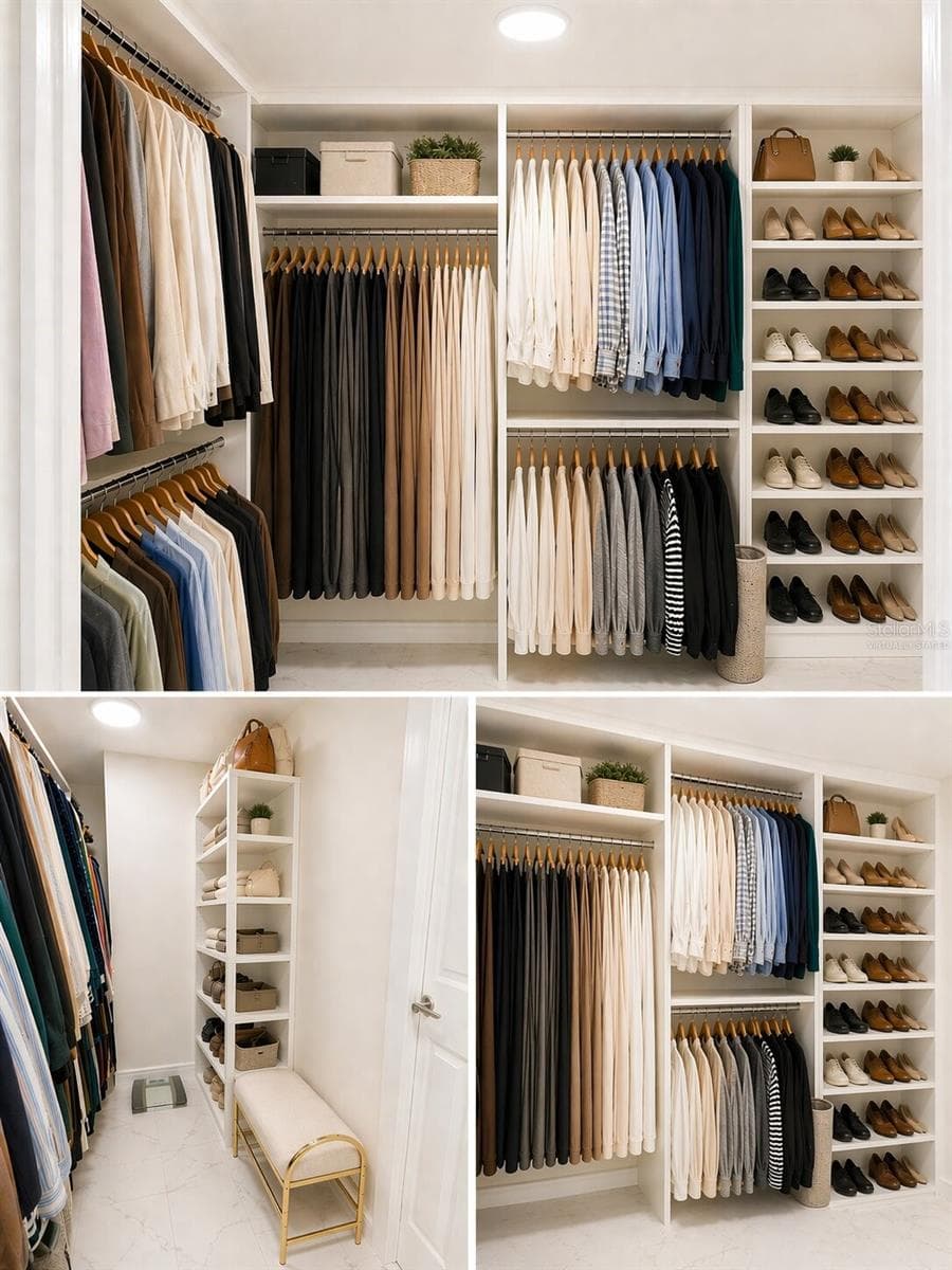 CLOSET VIRTUALLY STAGED - 707 S GULFSTREAM AVE #307, SARASOTA
