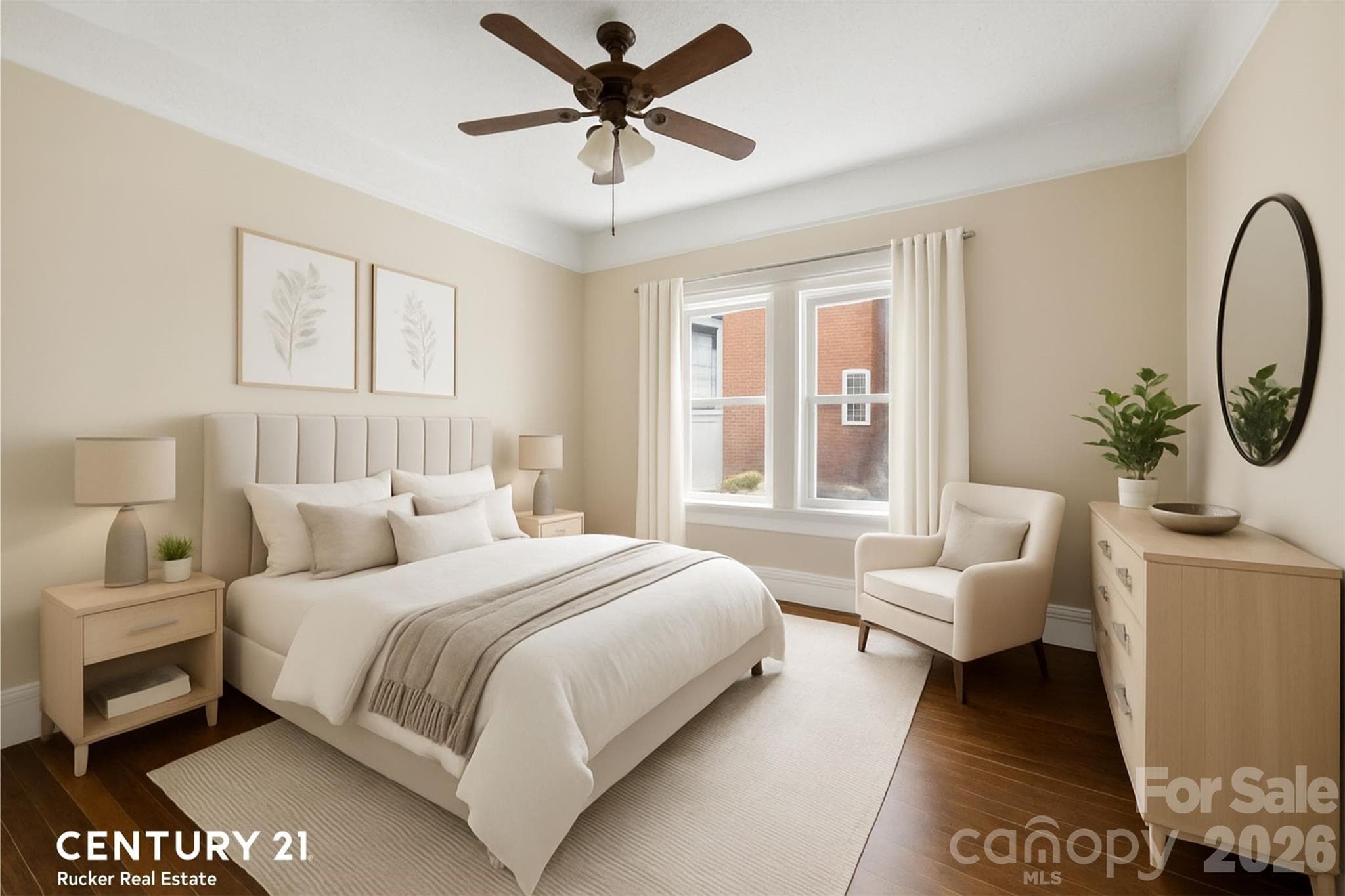 Bedroom - Virtually Staged - 604 Pearl Avenue, Kannapolis