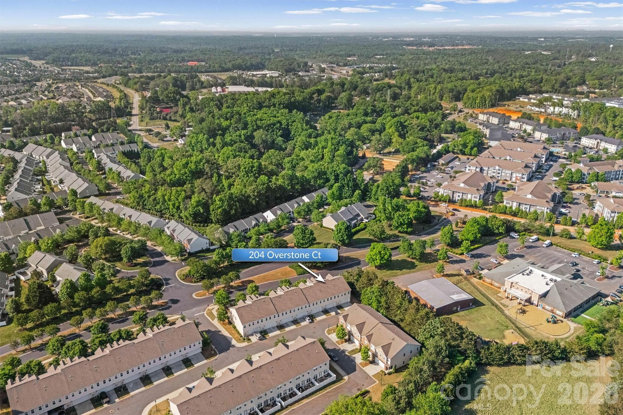 Aerial View 204 Overstone Ct - 204 Overstone Court, Fort Mill