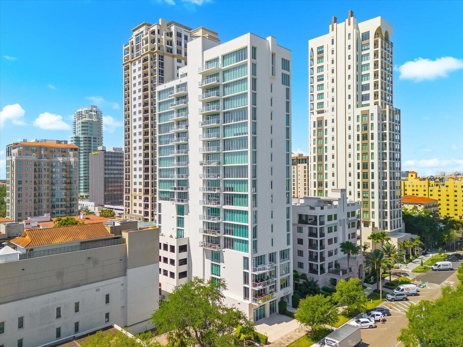 Aerial Water and Building Views - 176 4TH AVE NE #201, ST PETERSBURG