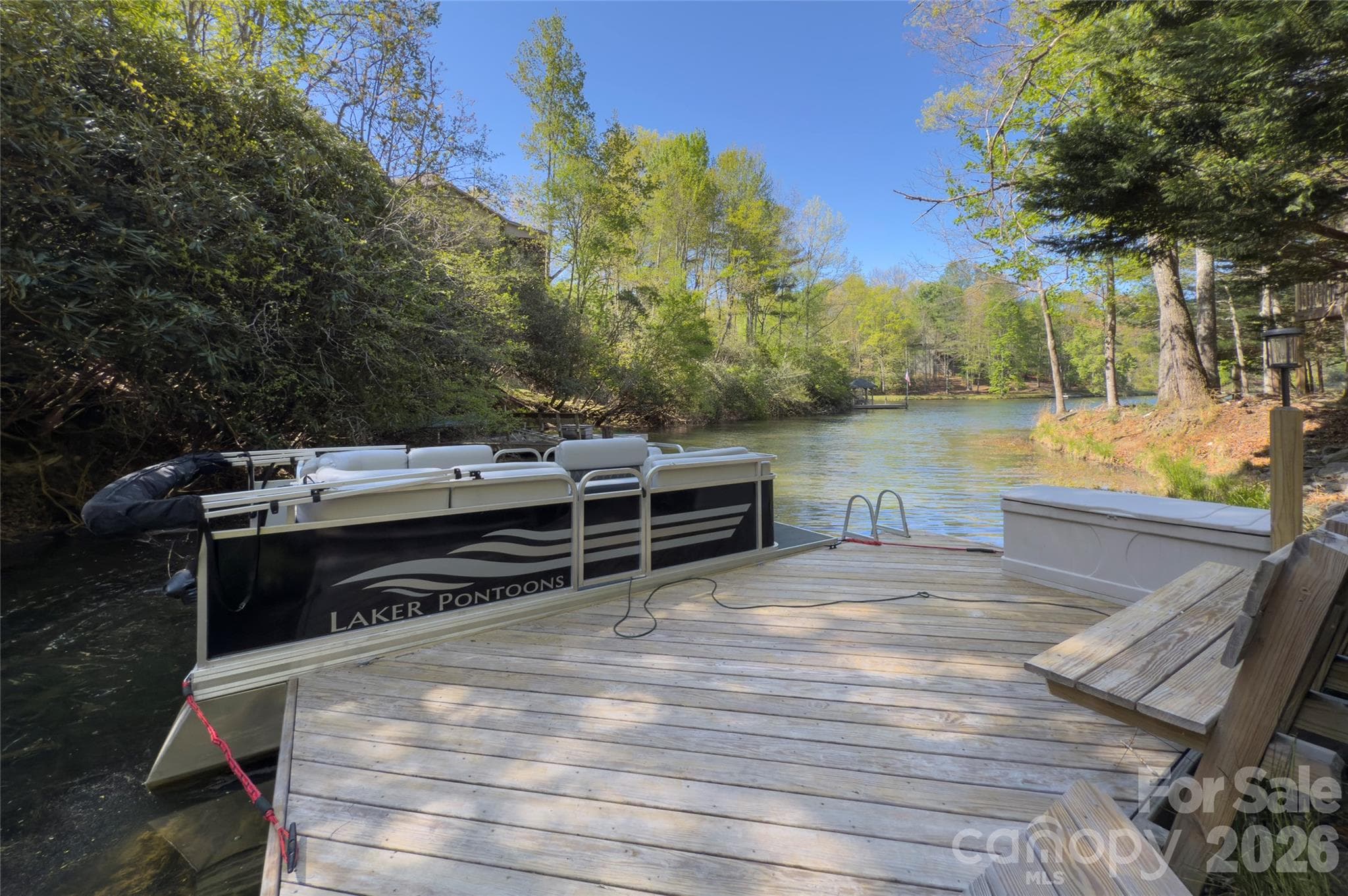 View of private dock - 960 Middle Connestee Trail, Brevard