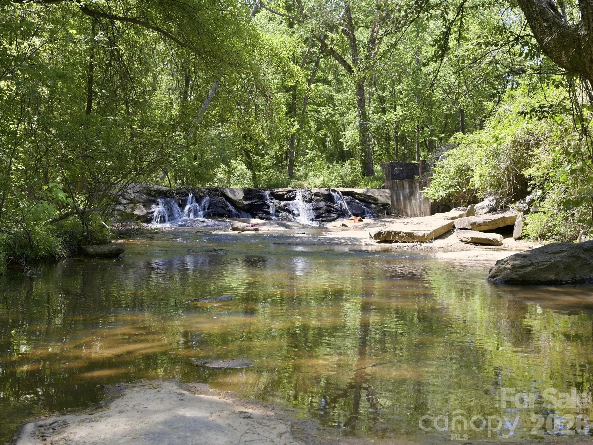 Creek on additional parcel - 450 Washington Street, Forest City