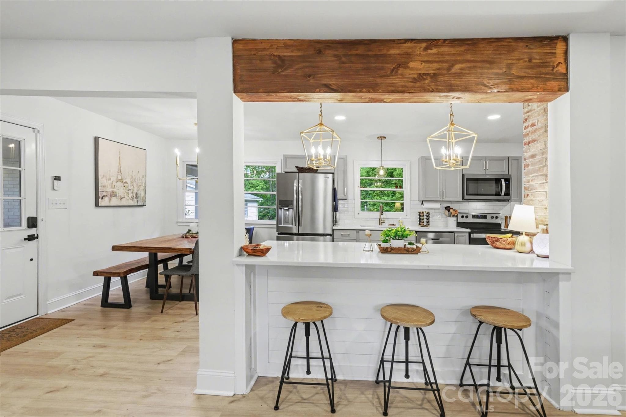 Check out the beautiful header over the island - 1209 Arbor Drive, Salisbury