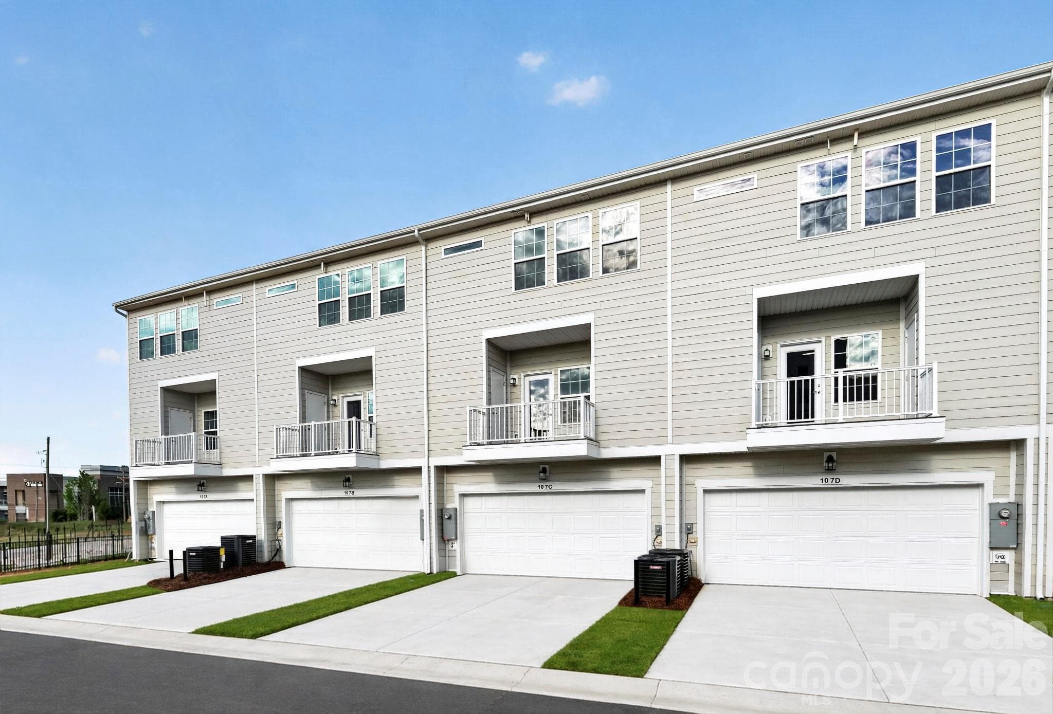 2 car rear load garage with covered balcony - 107 Nablus Trail, Mooresville