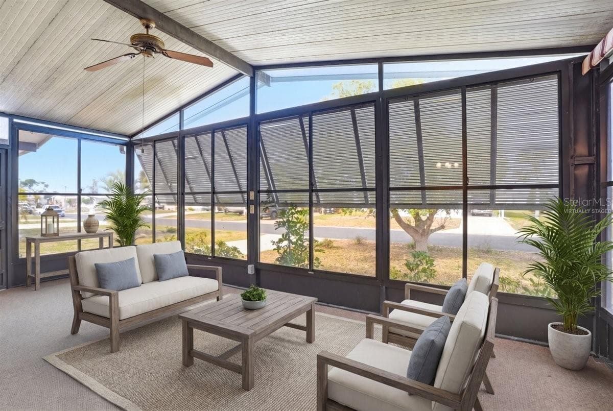 Front patio - Virtually staged - 6144 REDWING AVE, ENGLEWOOD