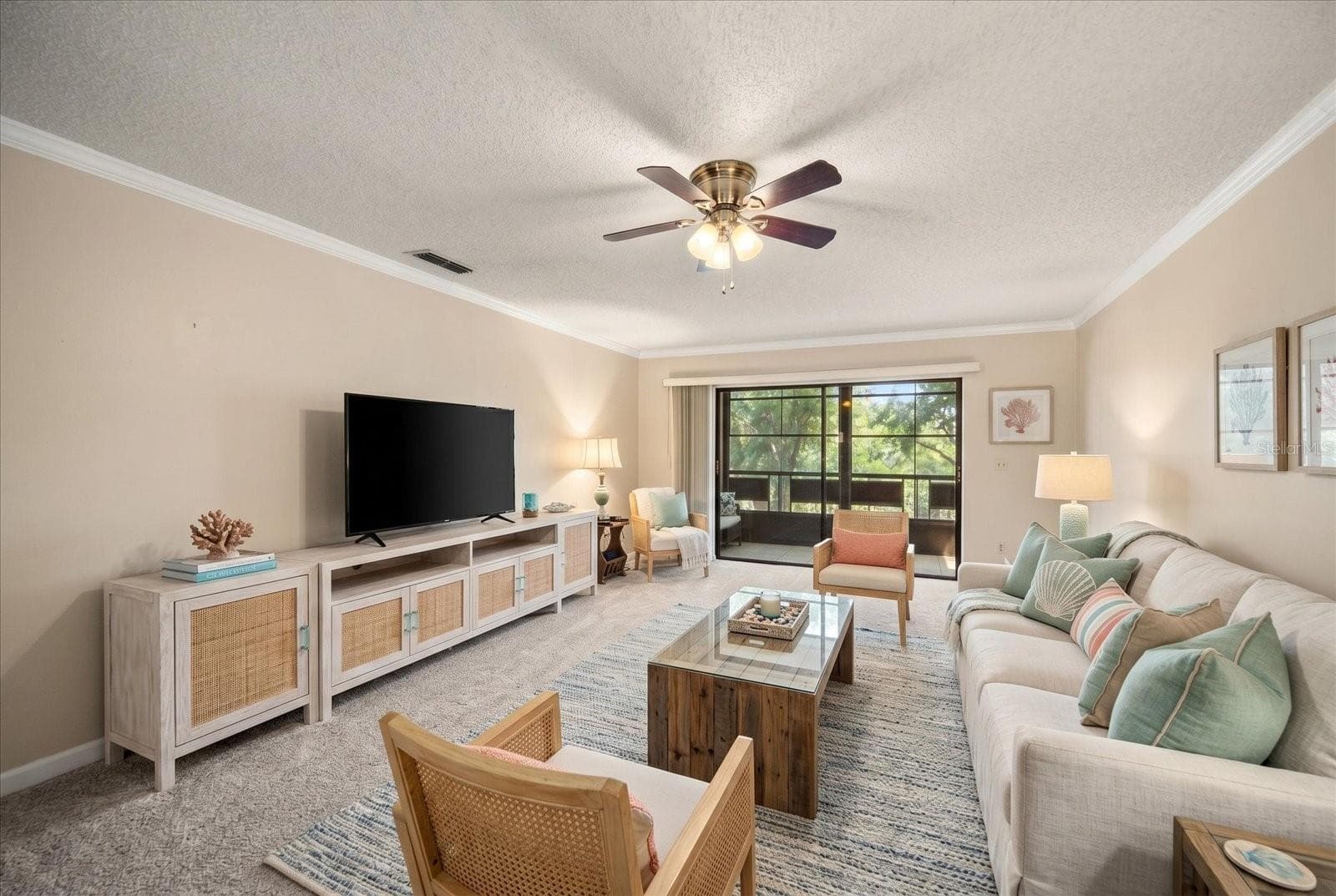 Virtual staged. Lots of space for any kind of set up you could dream of. Views of the pond - 5970 80TH ST N #411, ST PETERSBURG