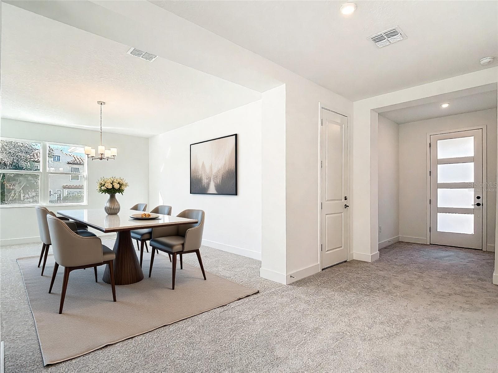 Dinning Room Seller will change the floor to your choice virtually staged - 410 S WEST SHORE BLVD, TAMPA