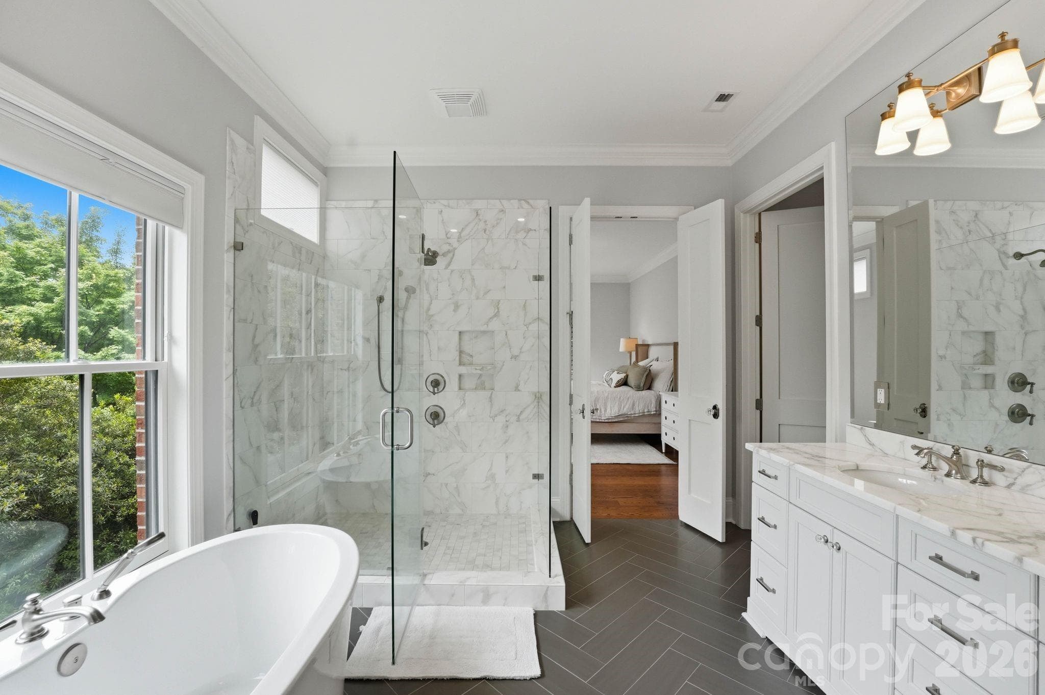 Primary Bathroom - 2312 Selwyn Avenue, Charlotte