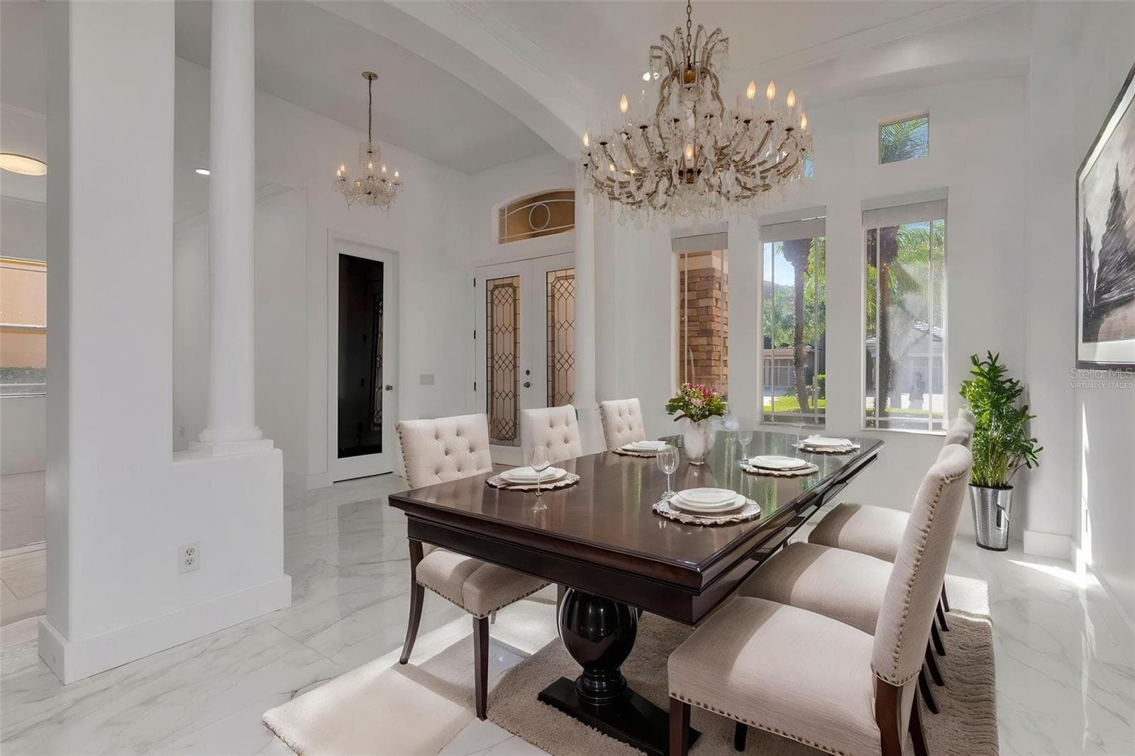 Virtually Staged-Dining Room - 11637 BRISTOL CHASE DR, TAMPA