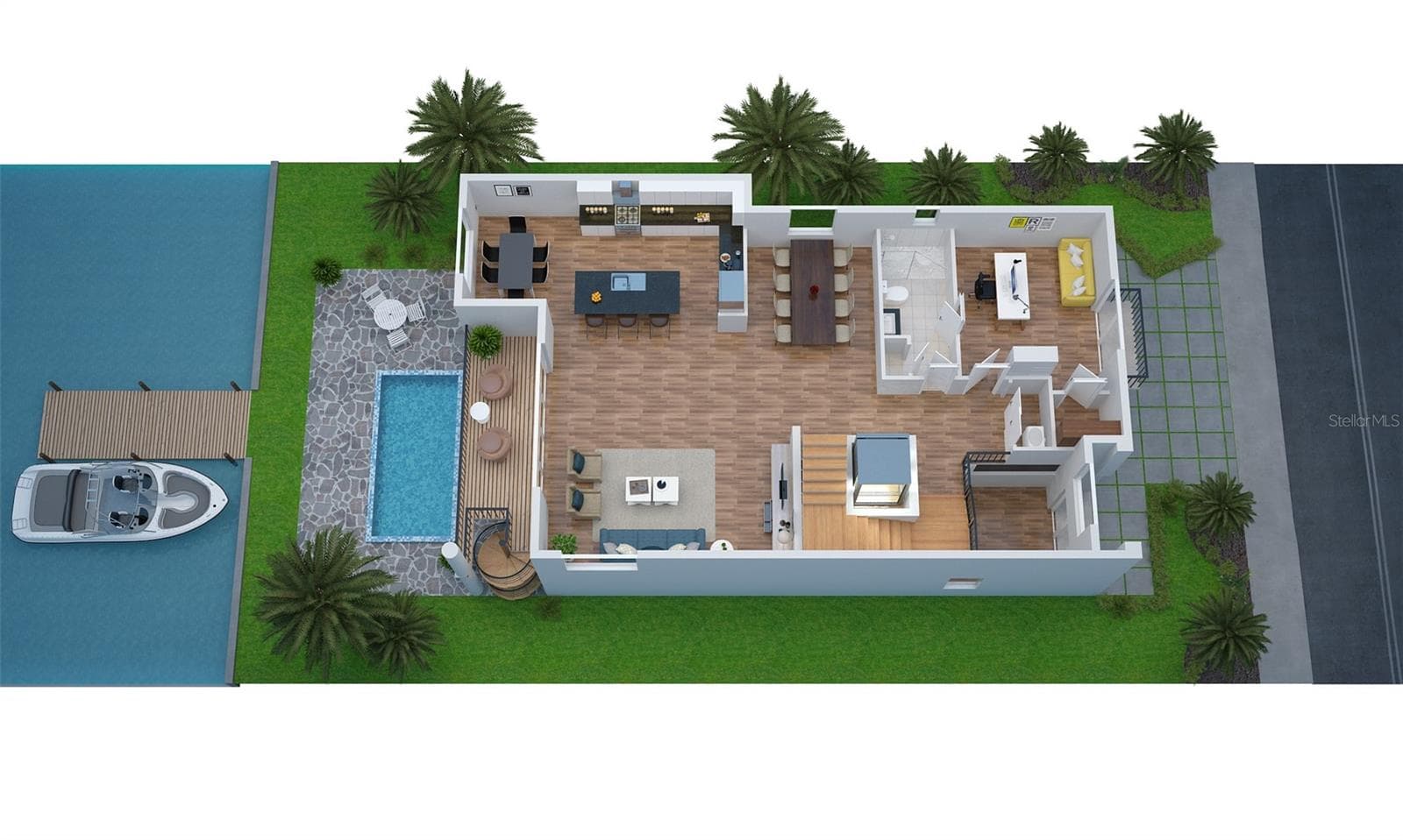 Main Floor Plan - 306 BAY PLZ, TREASURE ISLAND