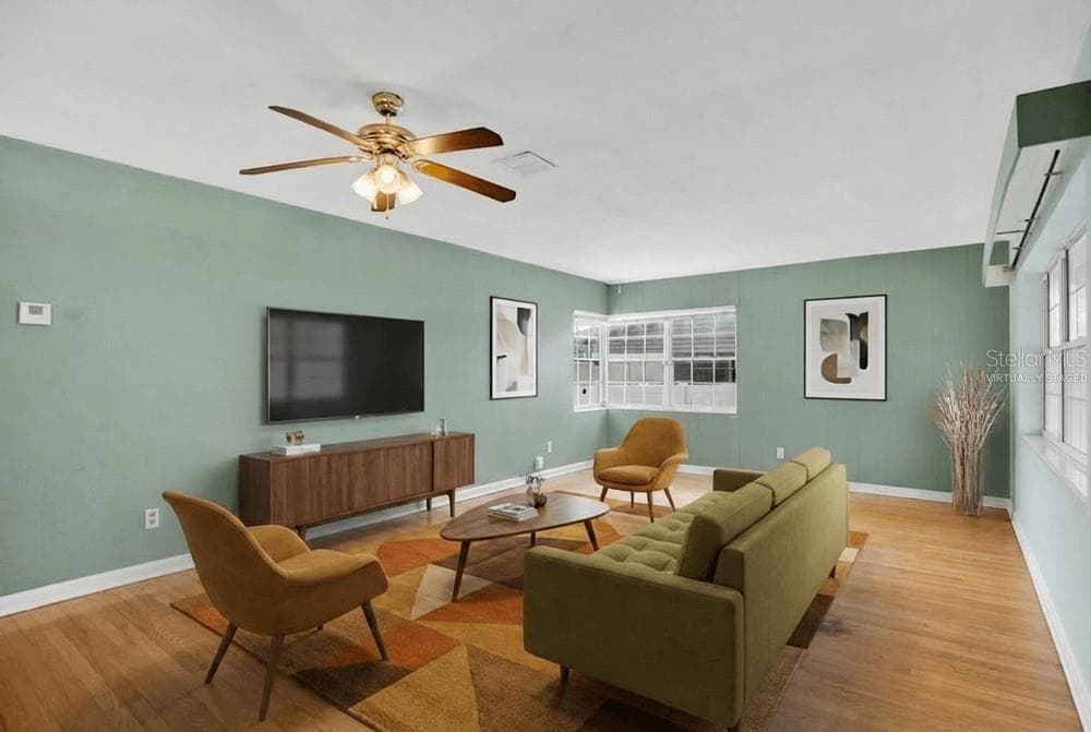 Virtually Staged Living Room - 2501 BETHAWAY AVE, ORLANDO