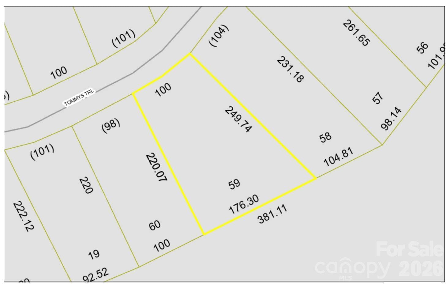 Lot at 0 Tommys Trail, Connelly Springs, photo 2 of 2