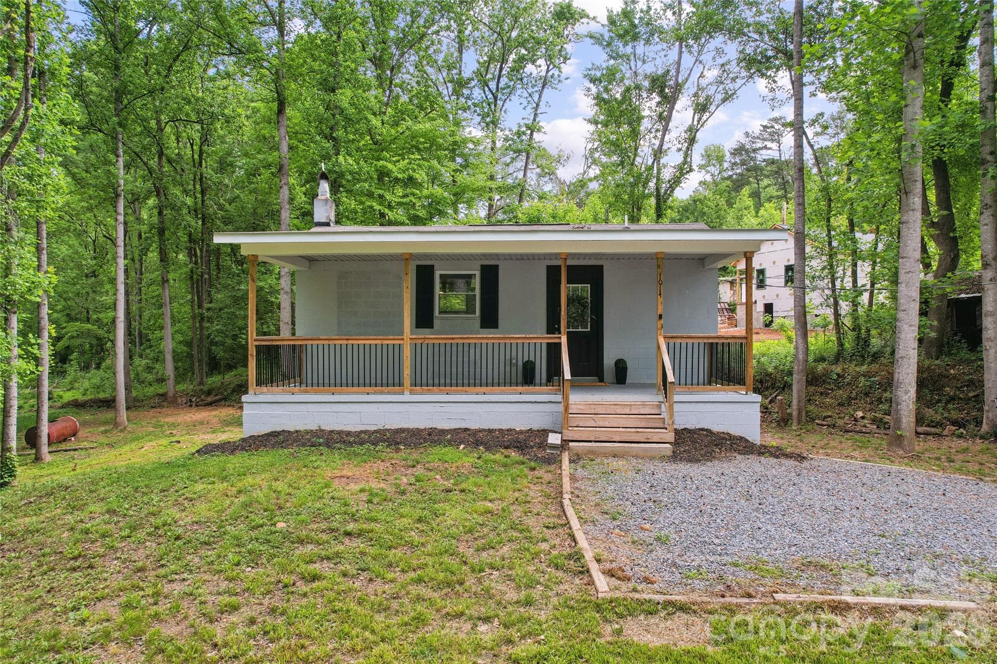 New Front Porch Railings - 1014 N Mountain Street, Cherryville