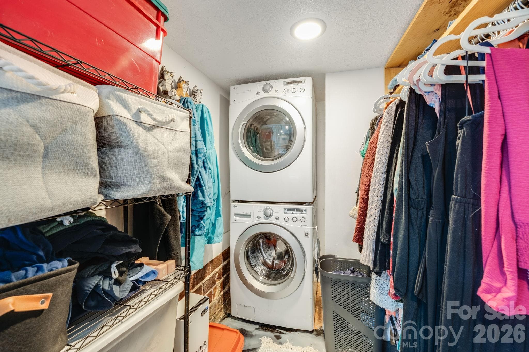 Lower unit closet with washer & dryer - Asheville