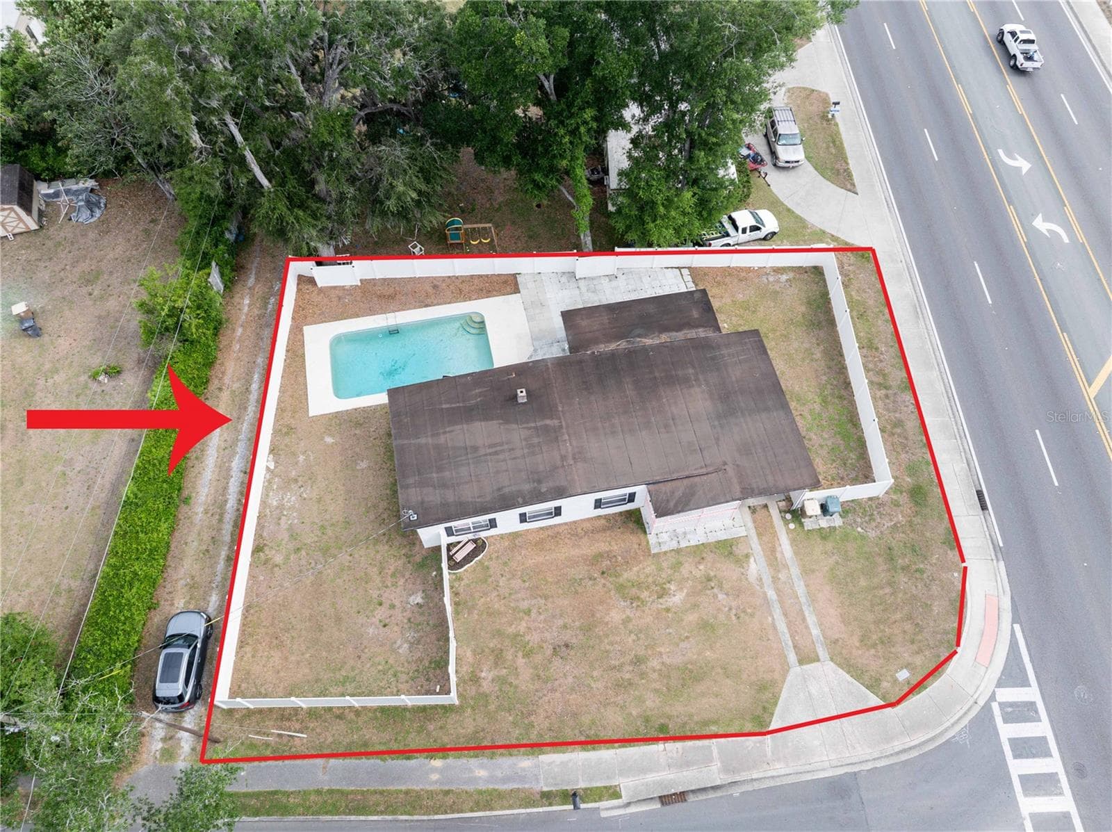 Aerial view of property - 3523 SE 6TH ST, OCALA