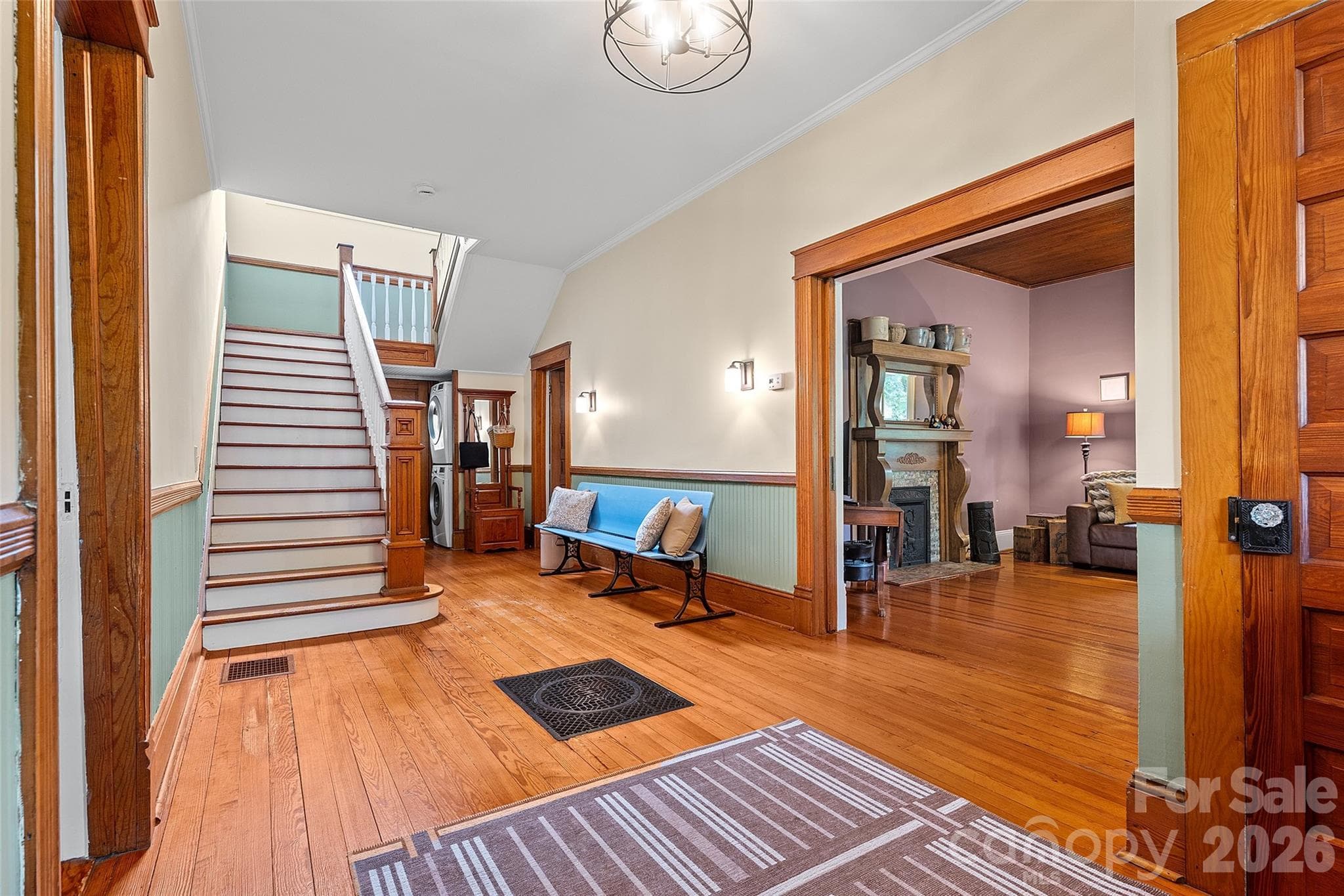 Classic Center Hall Colonial Foyer - 602 N Main Street, Davidson