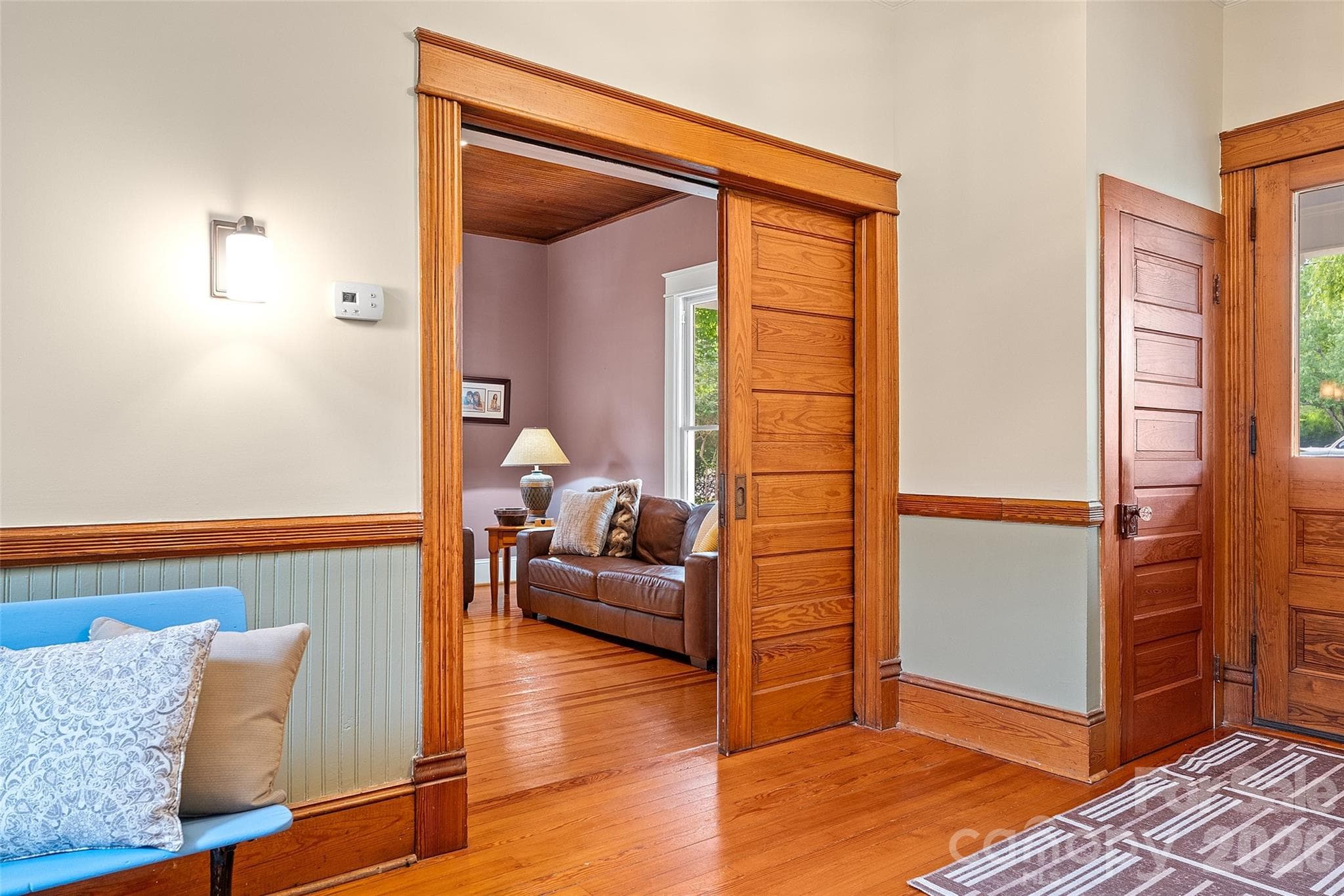 Pocket door entrance to family room - Davidson