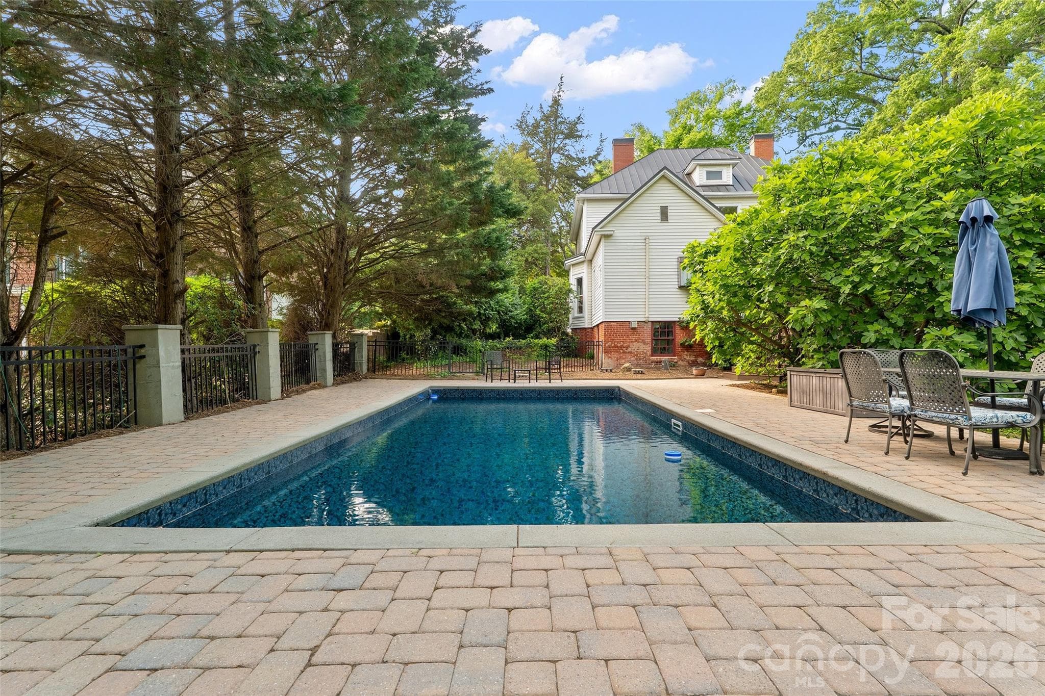 As an added bonus, this historic home has a modern amenity- in ground pool, fenced with paver surround; brand new liner installed this Spring. - Davidson
