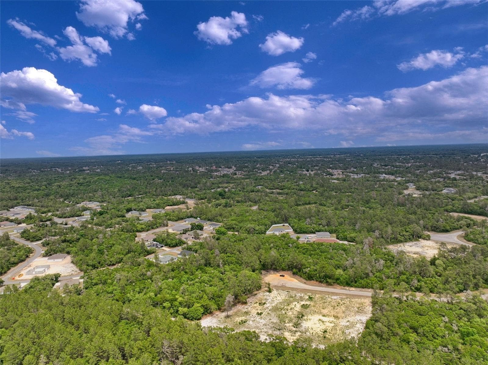 Overall view of subject property and surrounding area facing northeast - SW 35TH TER, OCALA