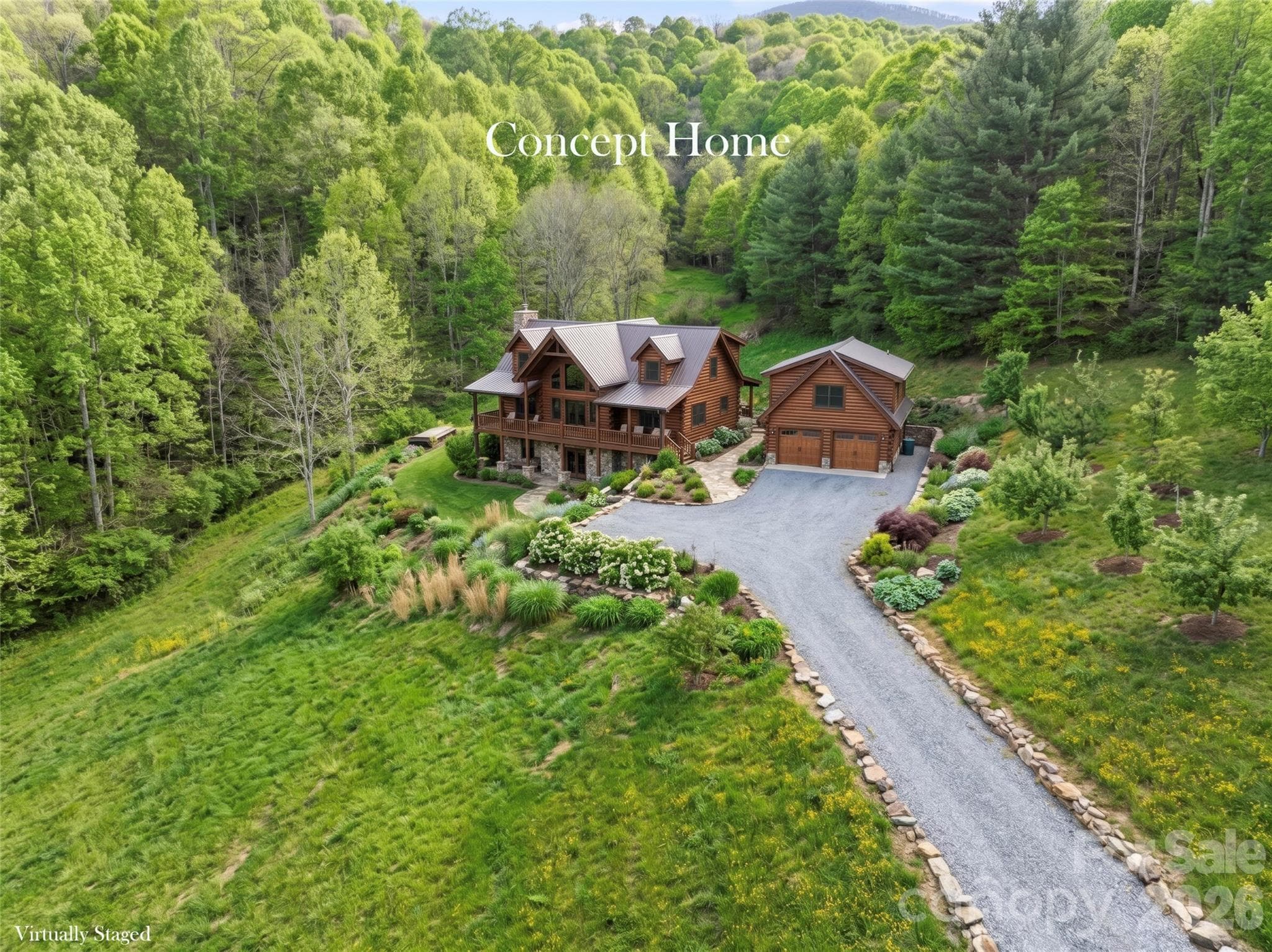 Virtual home on house site - 3454 Puncheon Fork Road, Mars Hill