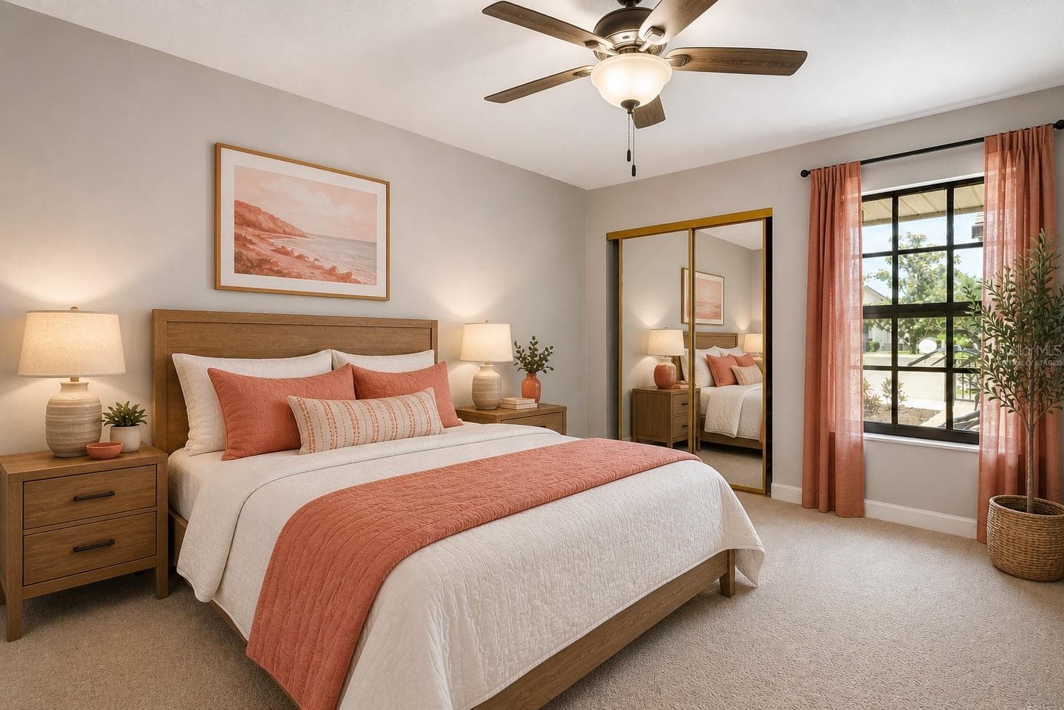 virtually staged 2nd bedroom - 4418 LA JOLLA DR, BRADENTON