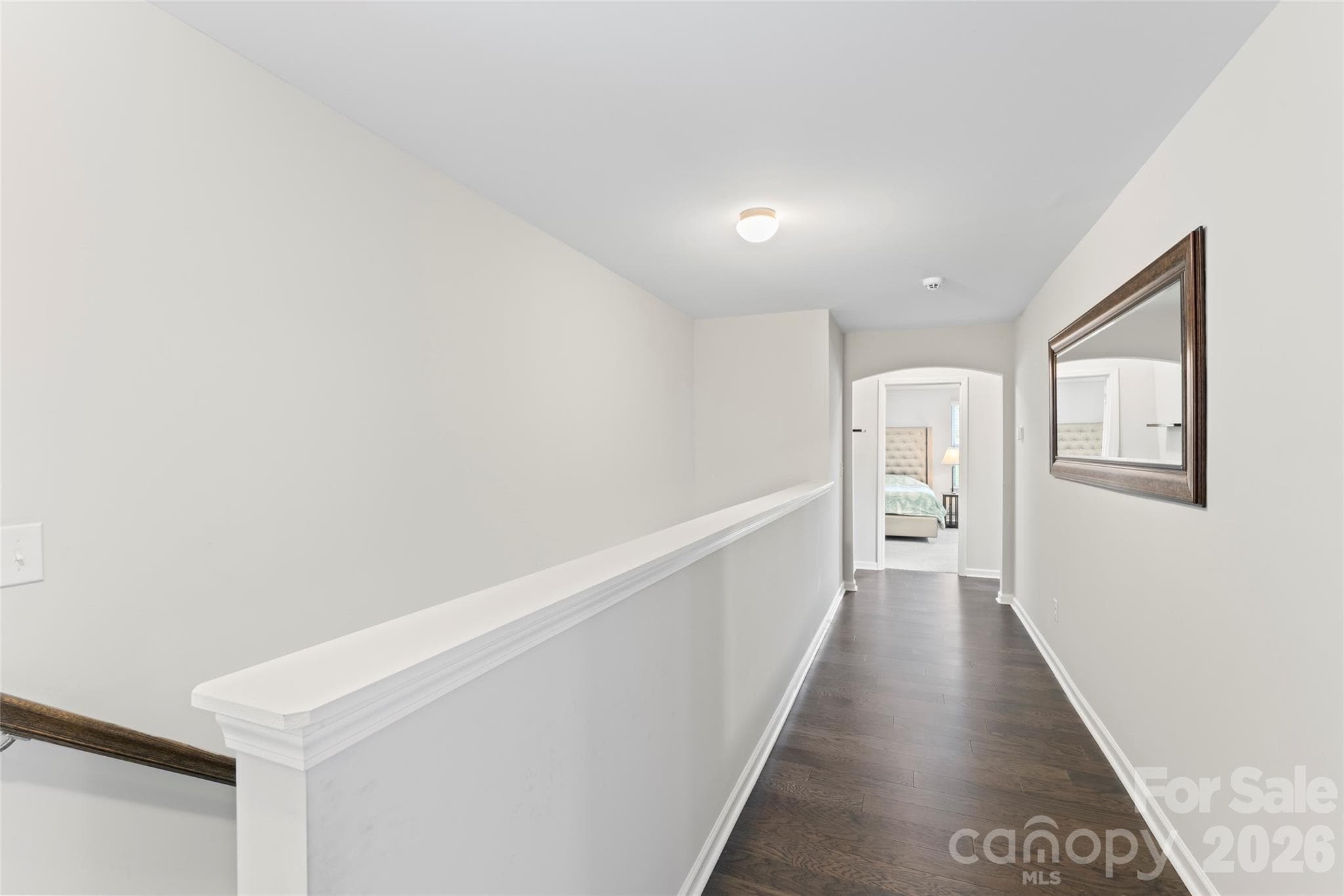 Upstairs Hallway with Hardwood floors - 2014 Mcdonald Drive, Stanfield