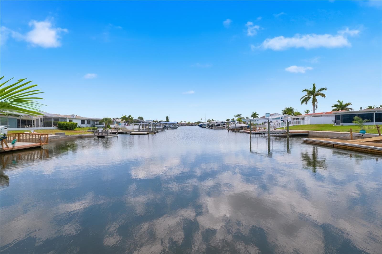 view out of the canal leading to the ocean on the right - 5016 DORY DR, NEW PORT RICHEY