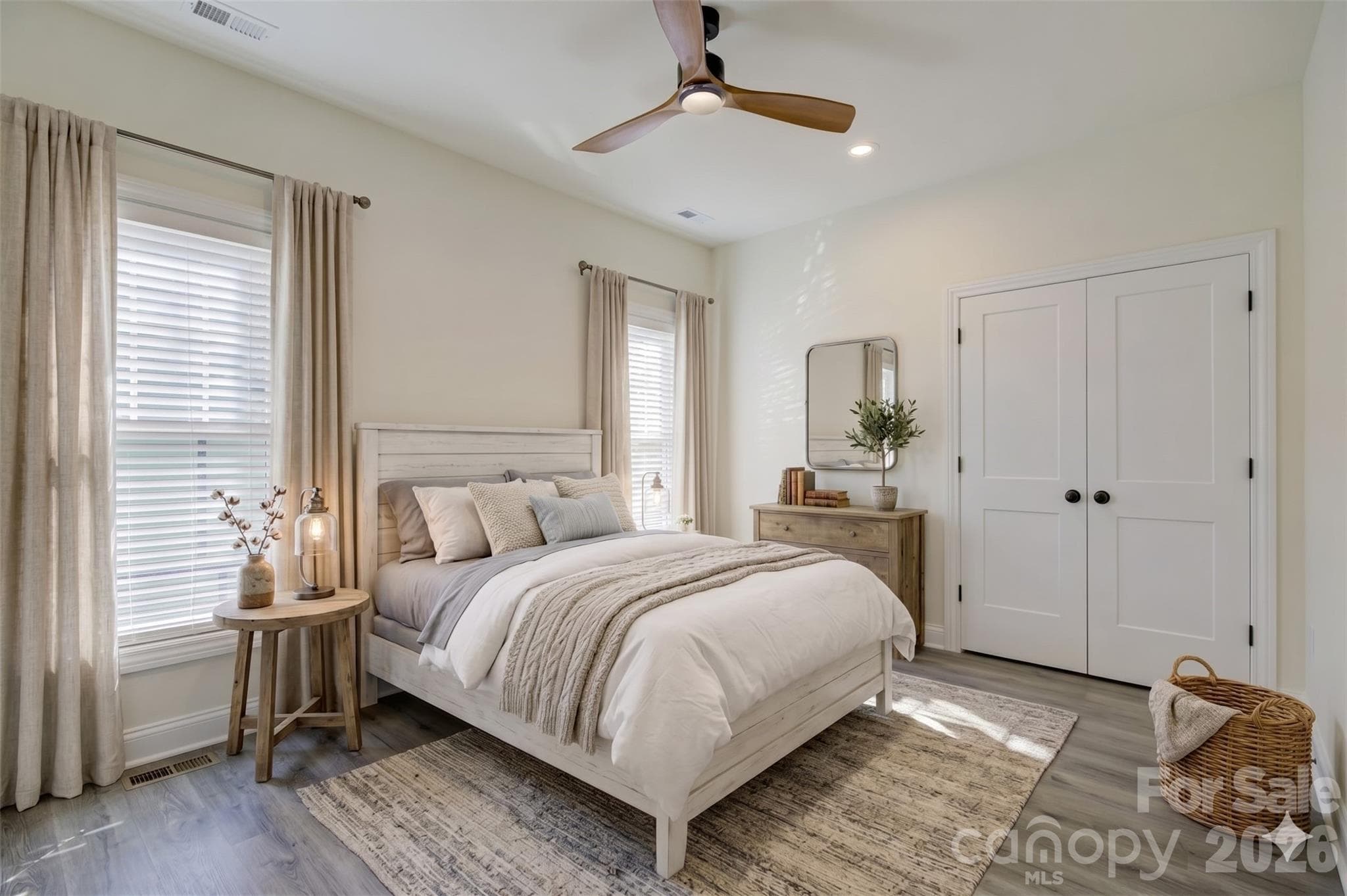 Virtually staged bedroom 2 - 18210 Kalabash Road, Charlotte