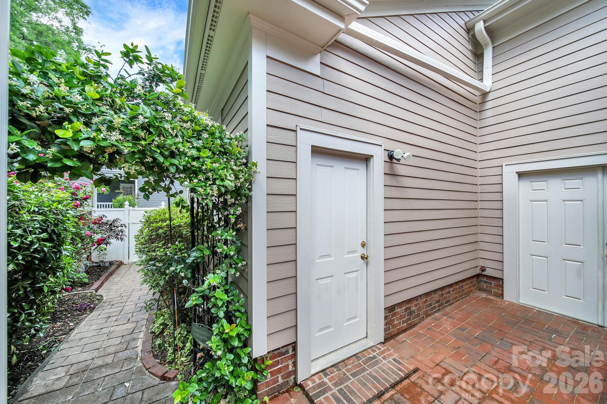 Private Entrance to Garage, Storage Room, Garden area - 4214 Settler Heights Drive, Fort Mill