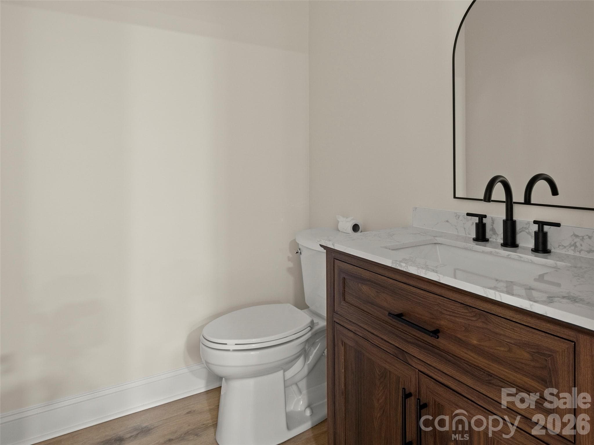 main level half bath - 203 Crowfields Drive, Asheville