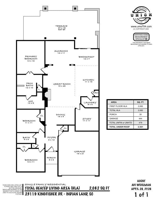 floor plan - 23119 kingfisher Drive, Fort Mill